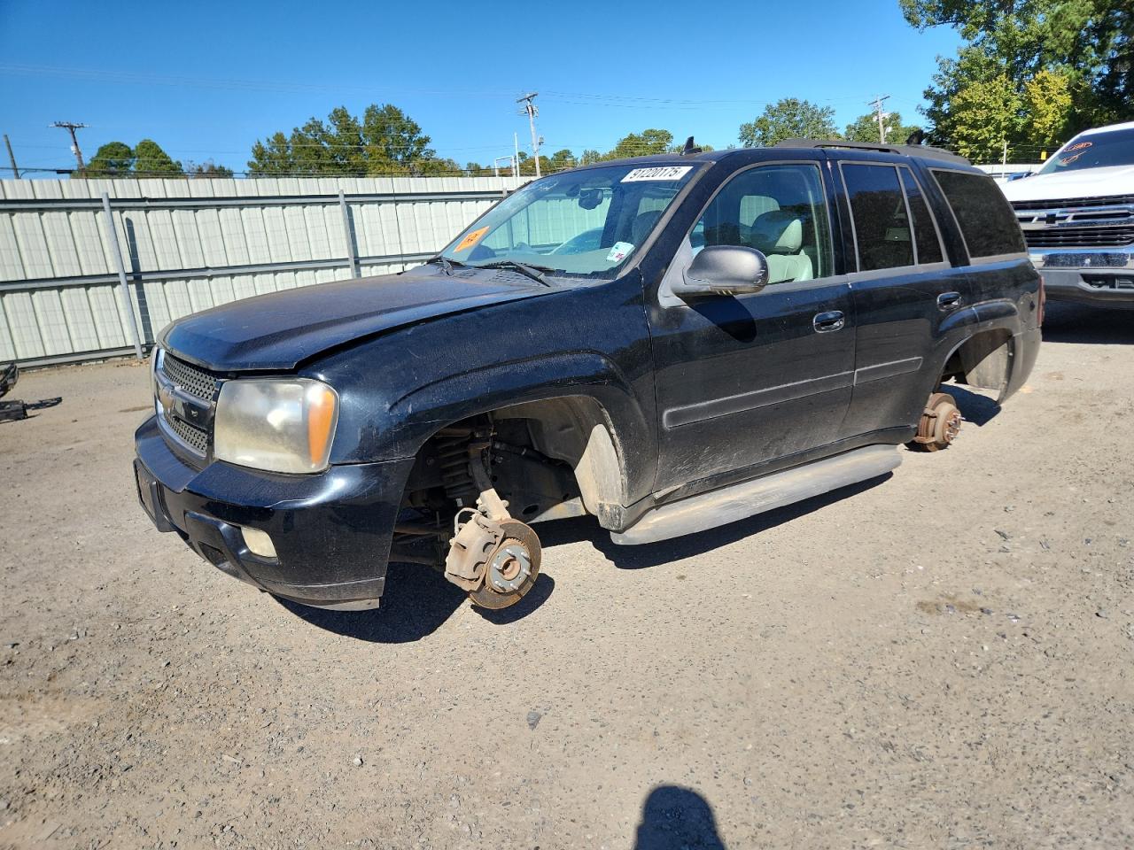 2008 Chevrolet Trailblazer Black vin: 1GNDS13S482219534