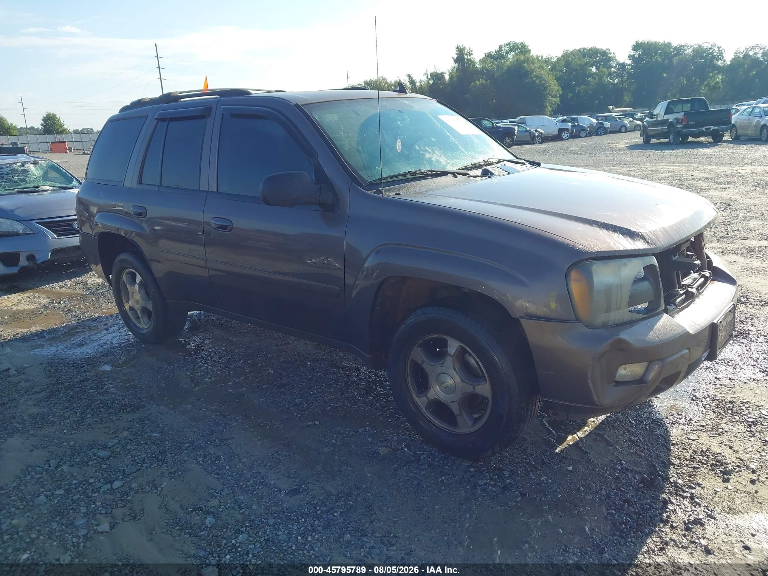 2008 Chevrolet Trailblazer Lt Pewter vin: 1GNDS13S482228007