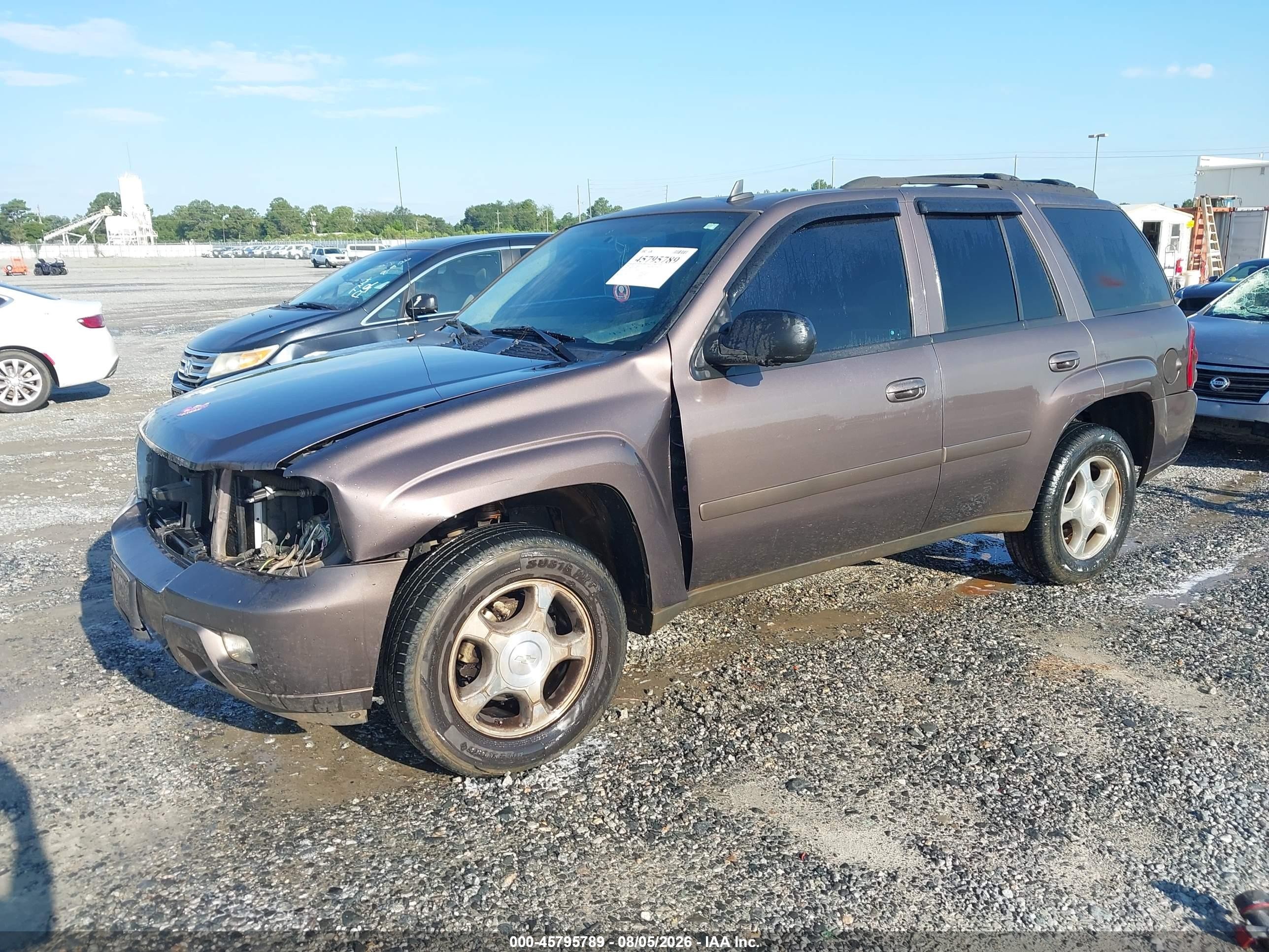 2008 Chevrolet Trailblazer Lt Pewter vin: 1GNDS13S482228007