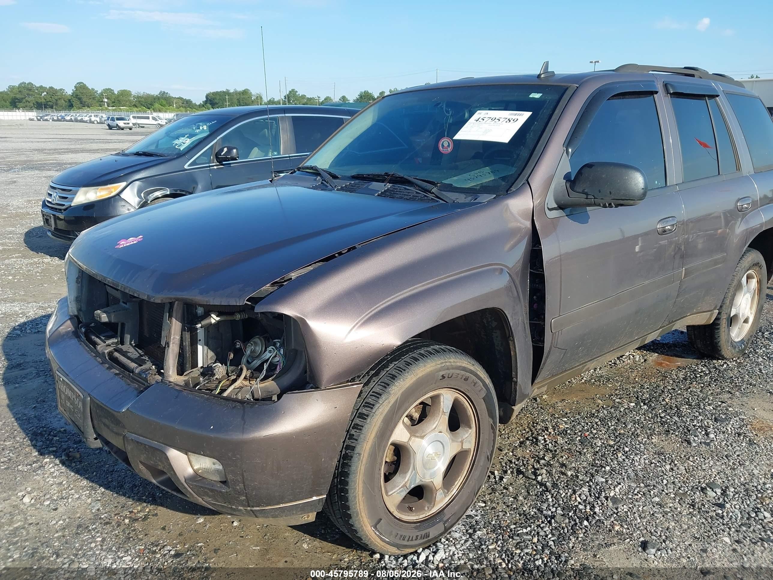 2008 Chevrolet Trailblazer Lt Pewter vin: 1GNDS13S482228007