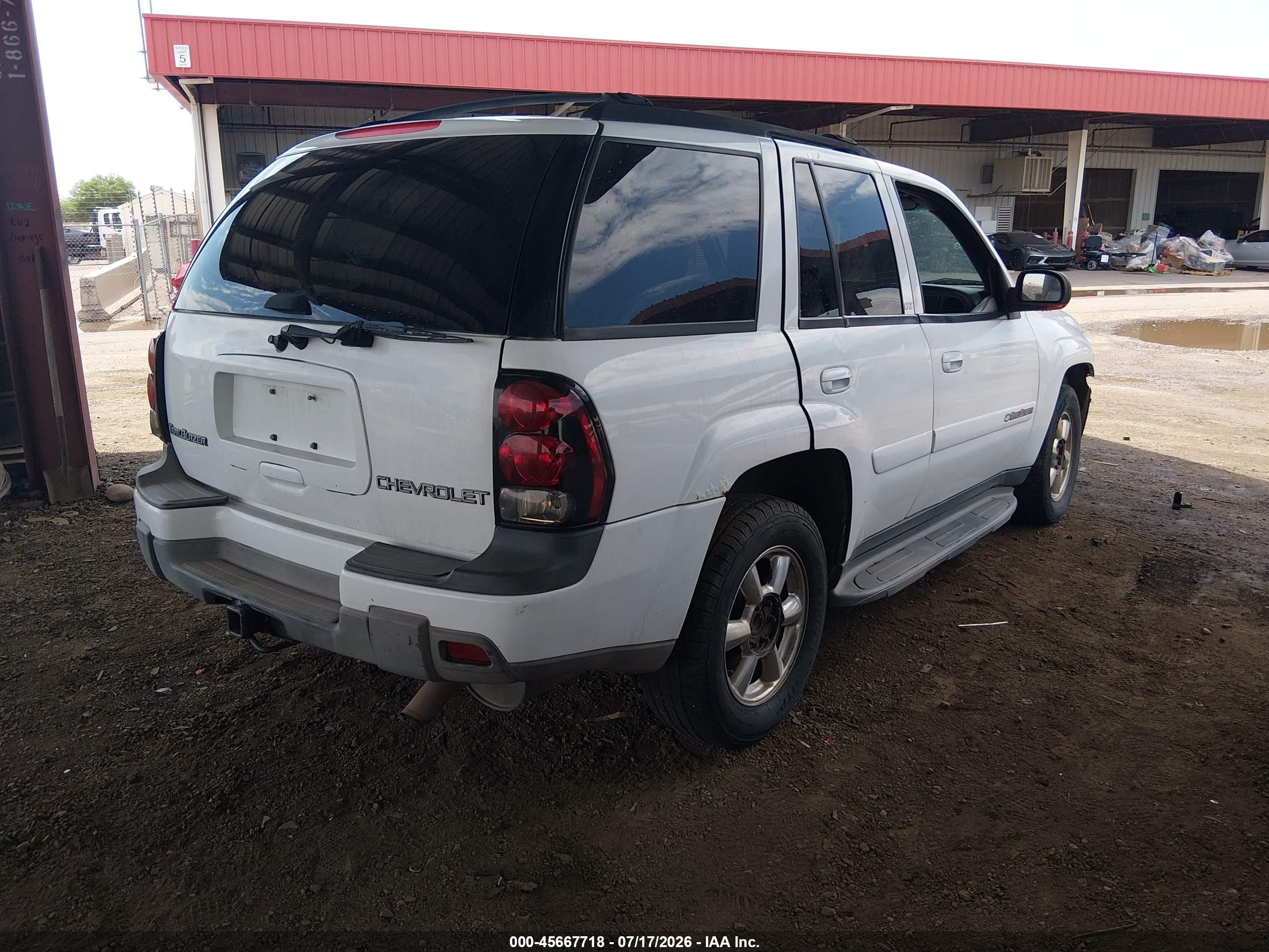2002 Chevrolet Trailblazer Ltz White vin: 1GNDS13S522476533