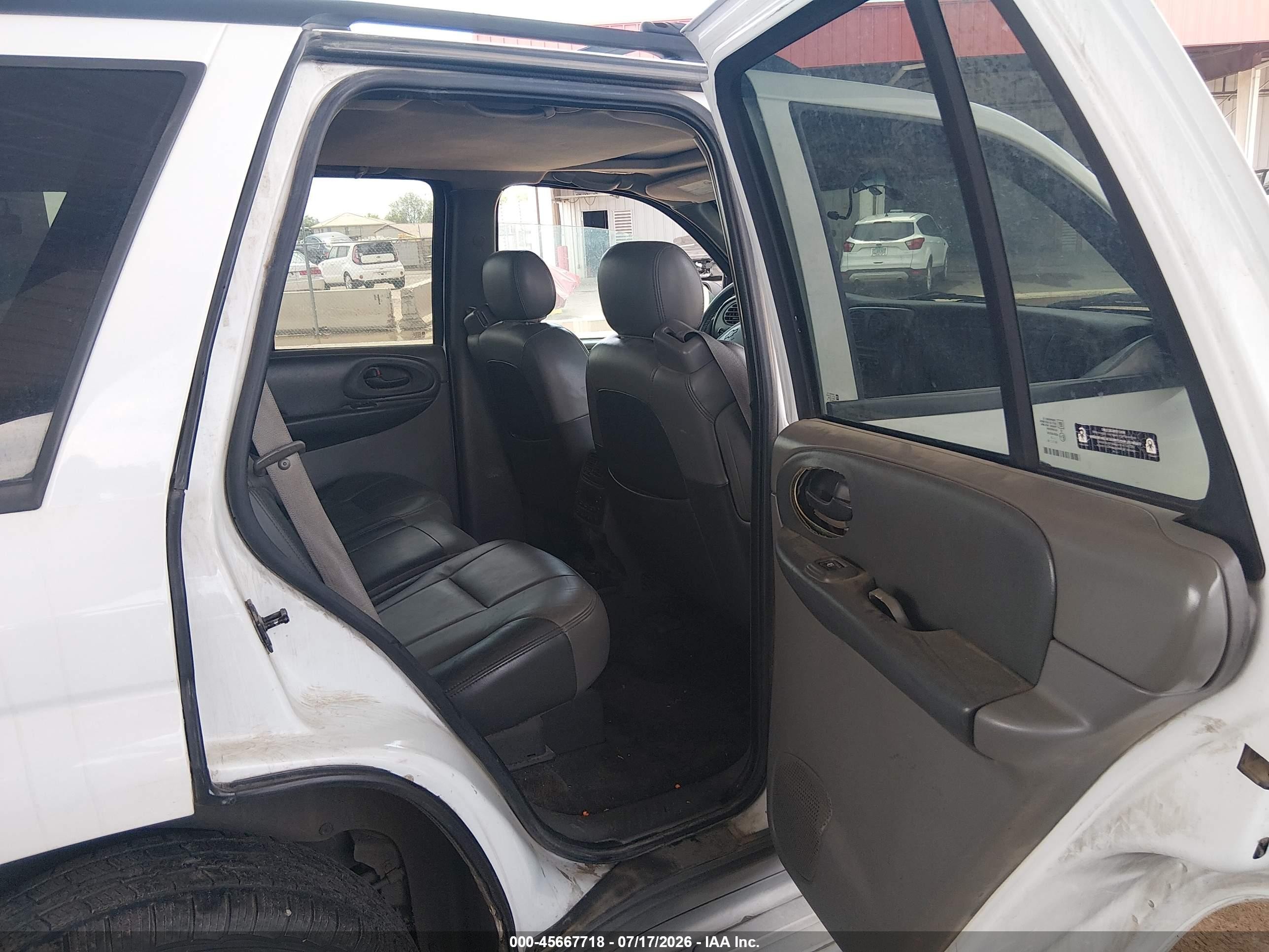 2002 Chevrolet Trailblazer Ltz White vin: 1GNDS13S522476533