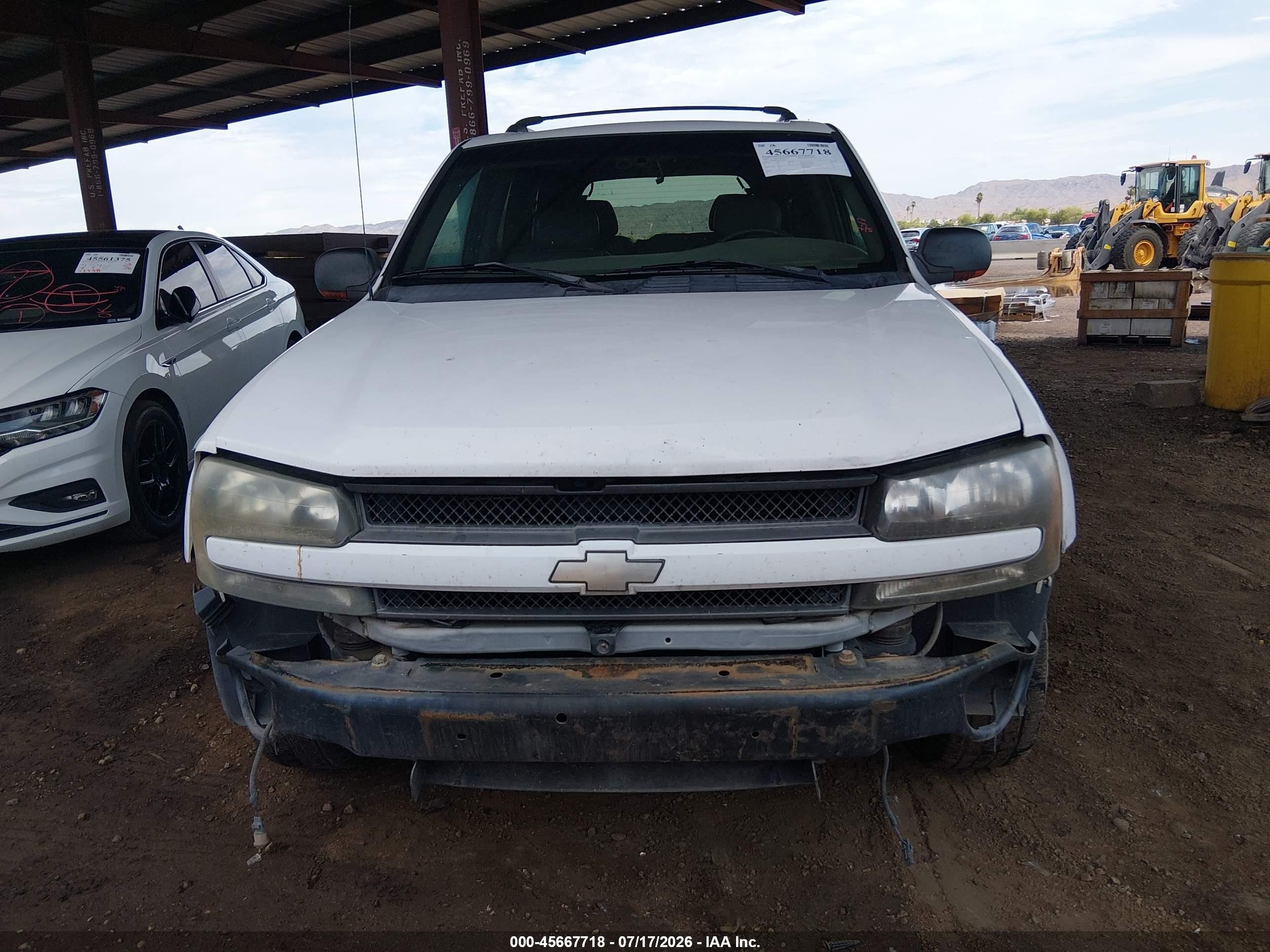 2002 Chevrolet Trailblazer Ltz White vin: 1GNDS13S522476533