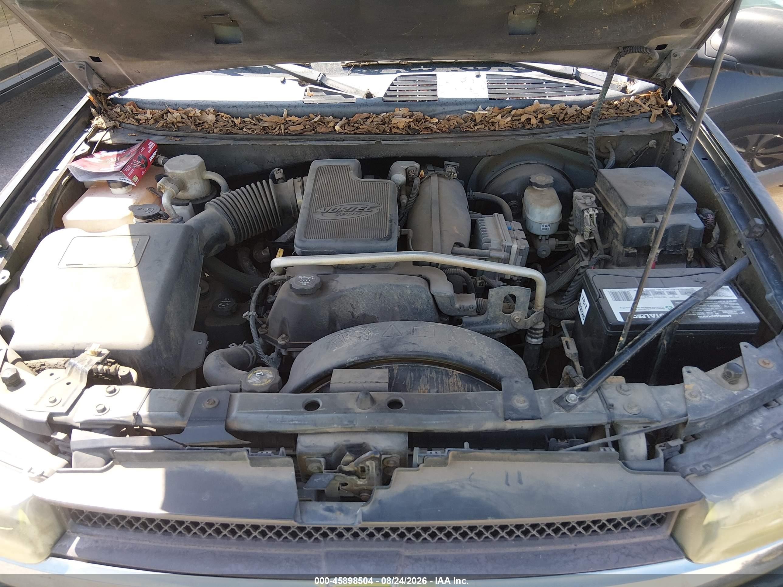 2003 Chevrolet Trailblazer Ls Black vin: 1GNDS13S532271554