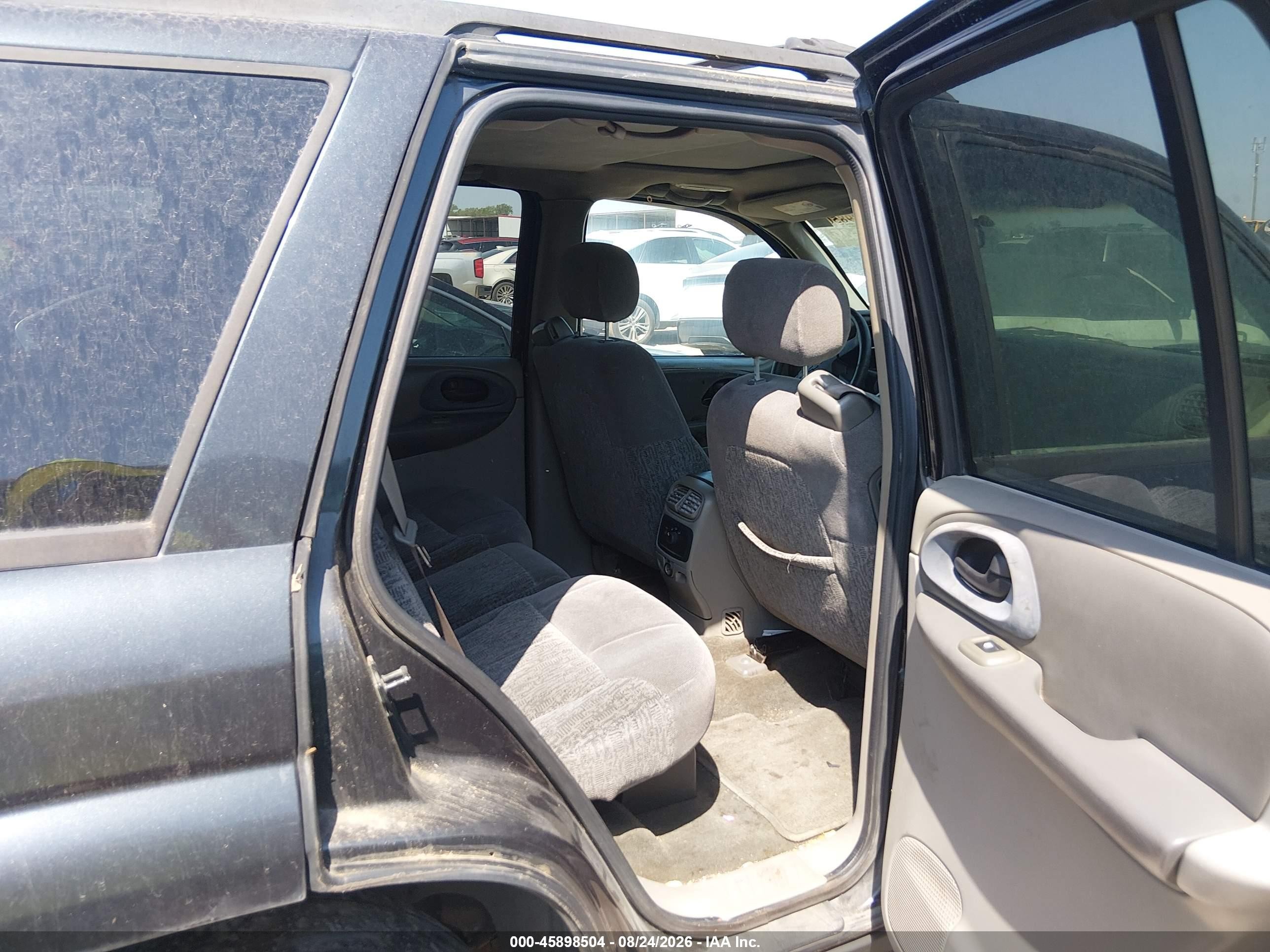 2003 Chevrolet Trailblazer Ls Black vin: 1GNDS13S532271554