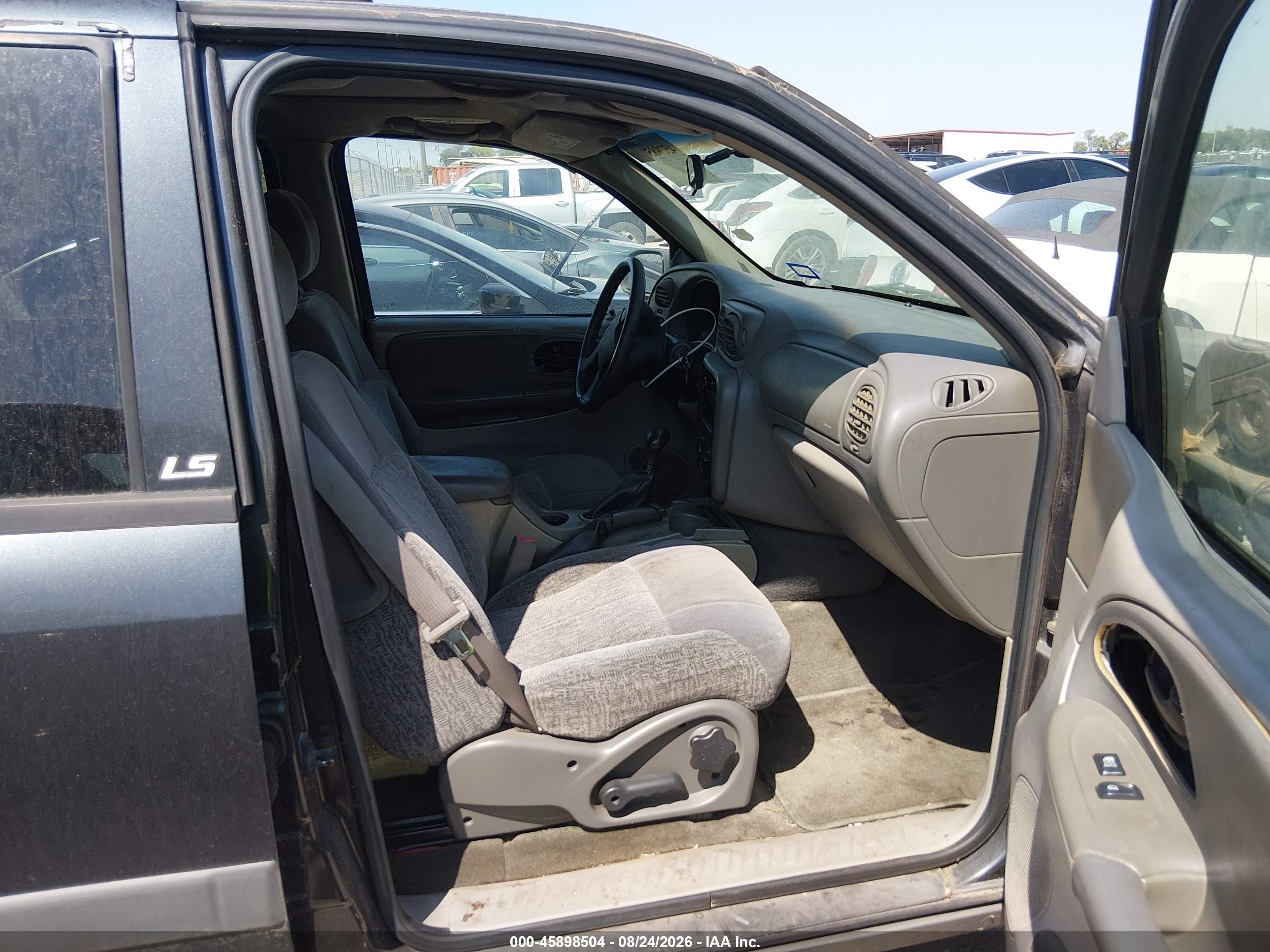2003 Chevrolet Trailblazer Ls Black vin: 1GNDS13S532271554
