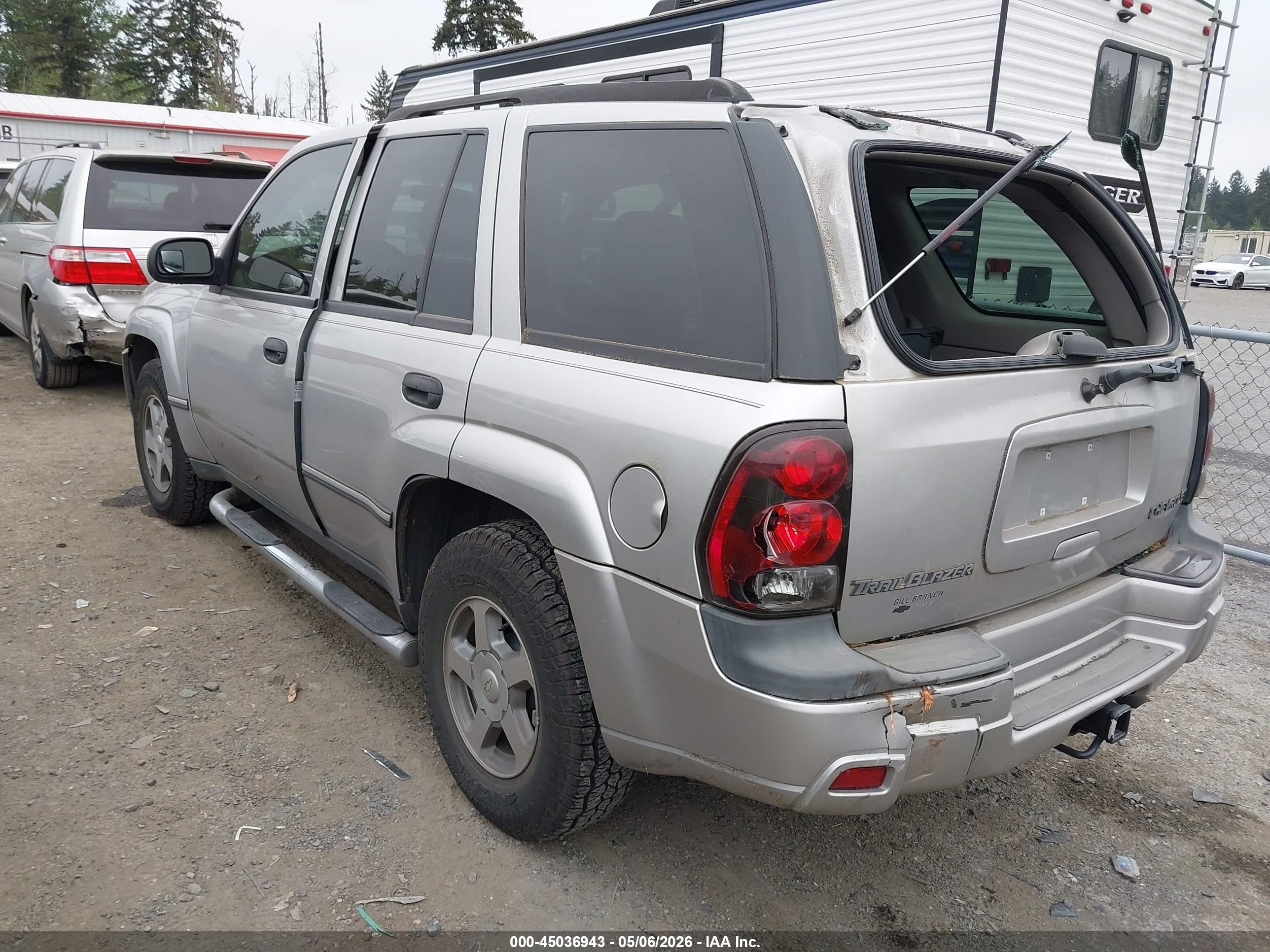 2004 Chevrolet Trailblazer Ls Silver vin: 1GNDS13S542302898