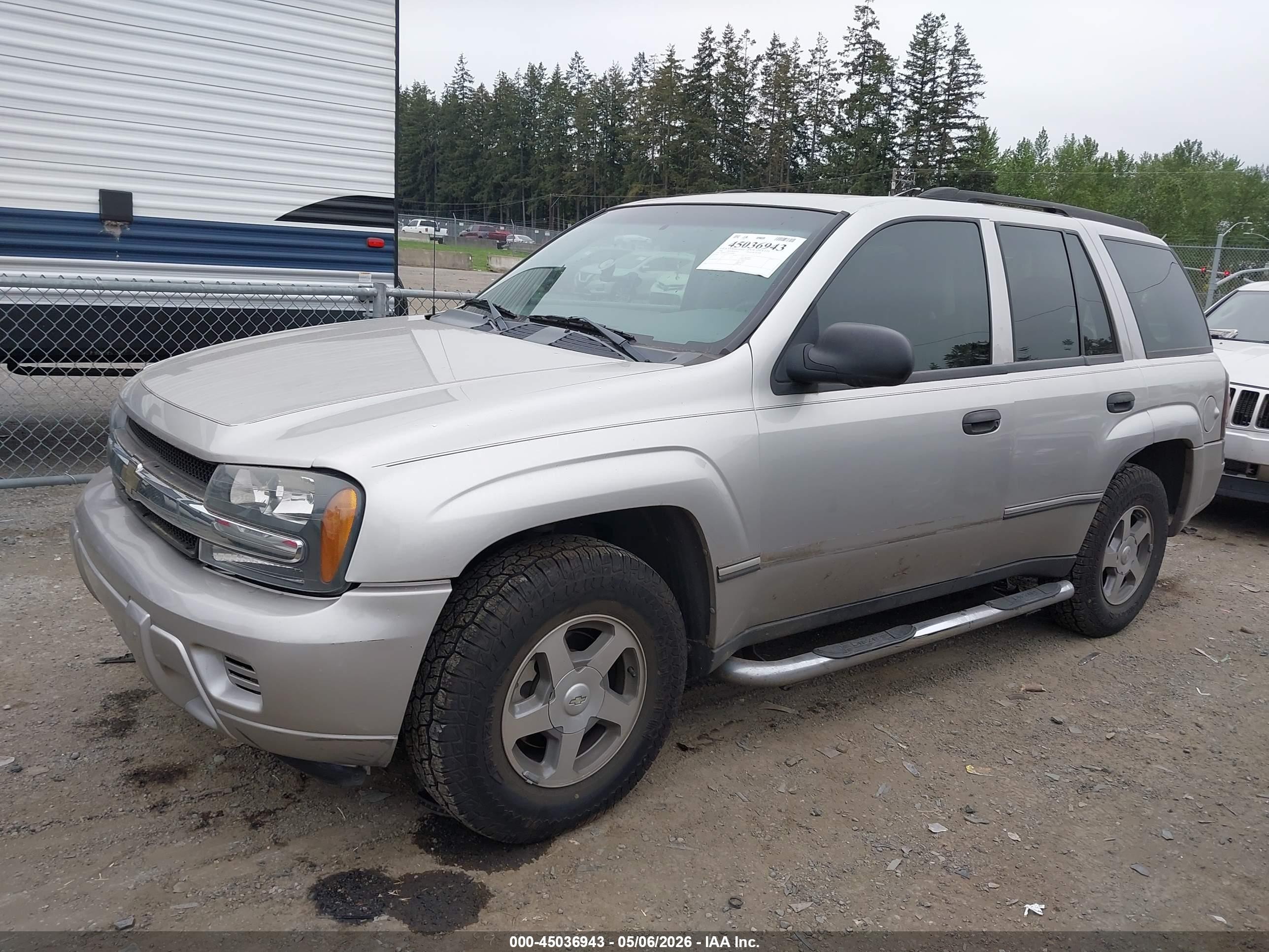 2004 Chevrolet Trailblazer Ls Silver vin: 1GNDS13S542302898