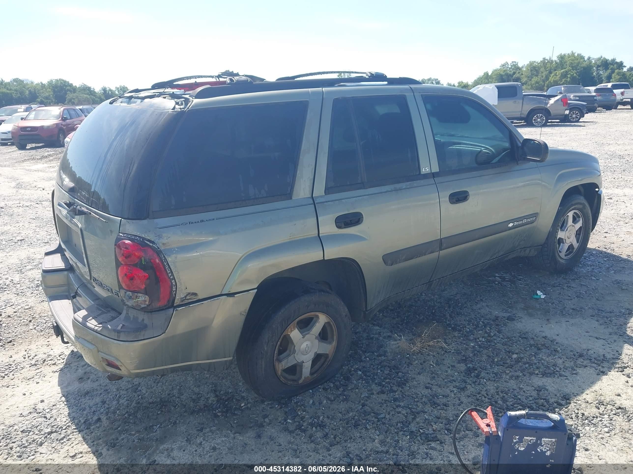 2004 Chevrolet Trailblazer Ls Green vin: 1GNDS13S542367136