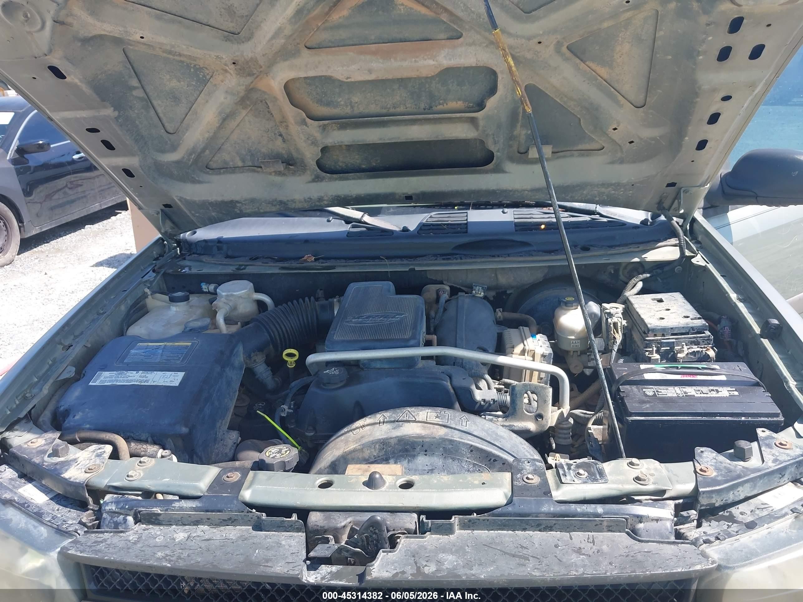 2004 Chevrolet Trailblazer Ls Green vin: 1GNDS13S542367136