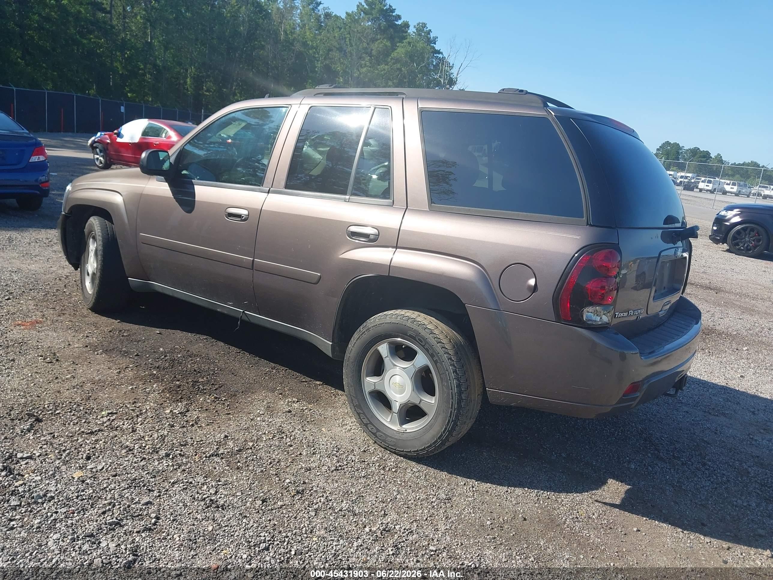 2008 Chevrolet Trailblazer Lt Gray vin: 1GNDS13S582113965