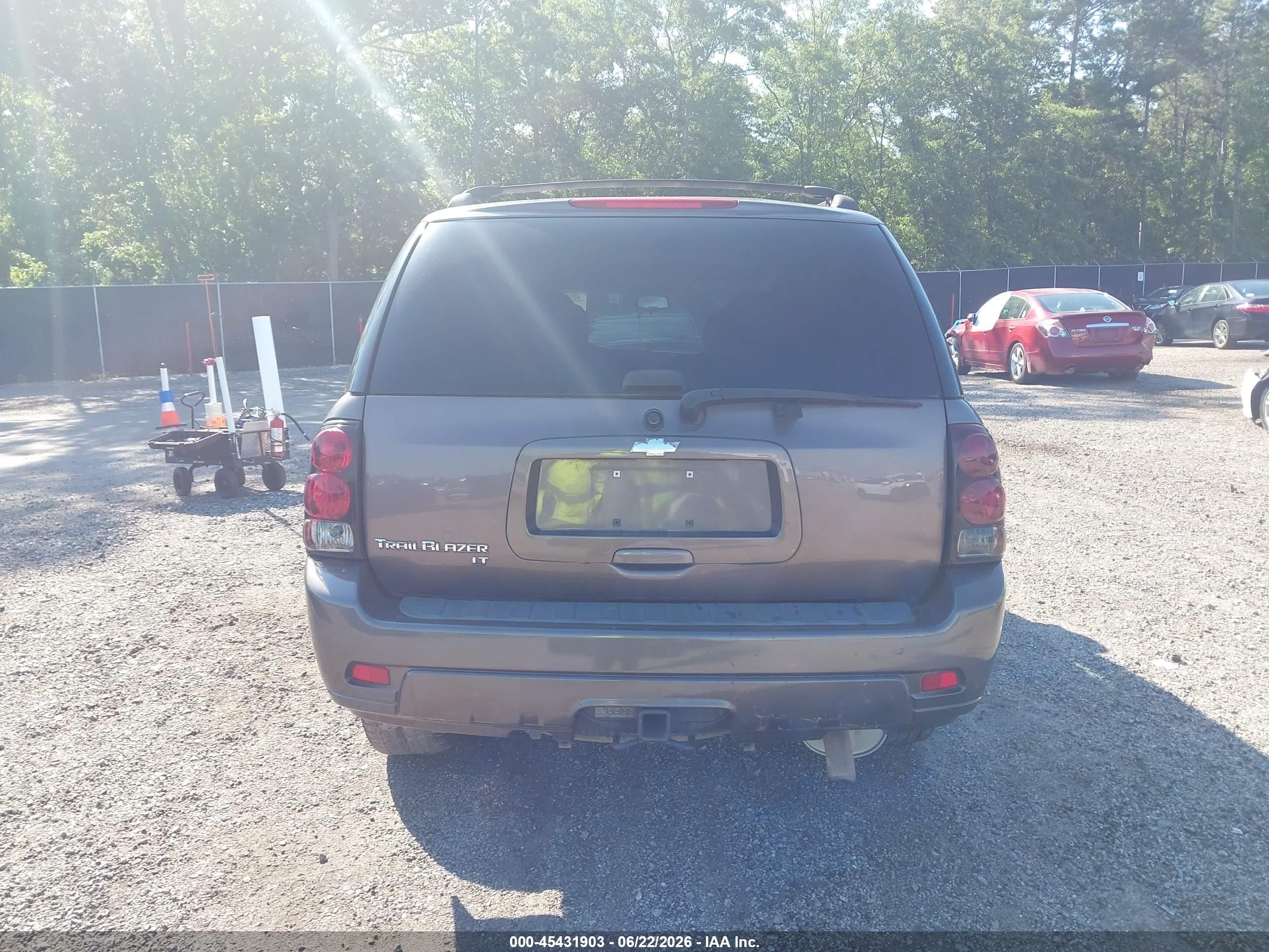 2008 Chevrolet Trailblazer Lt Gray vin: 1GNDS13S582113965