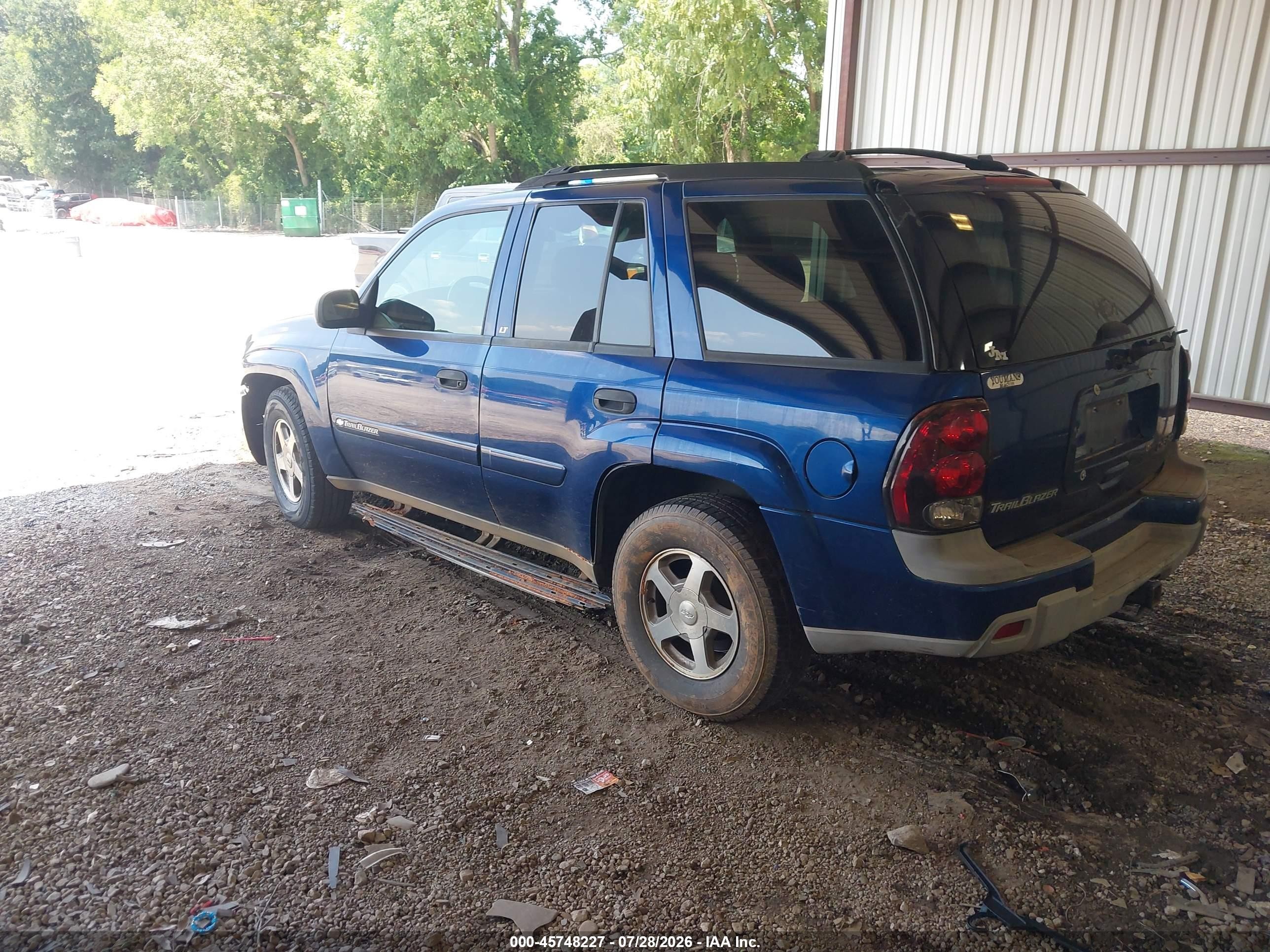 2003 Chevrolet Trailblazer Lt Синий vin: 1GNDS13S632395641