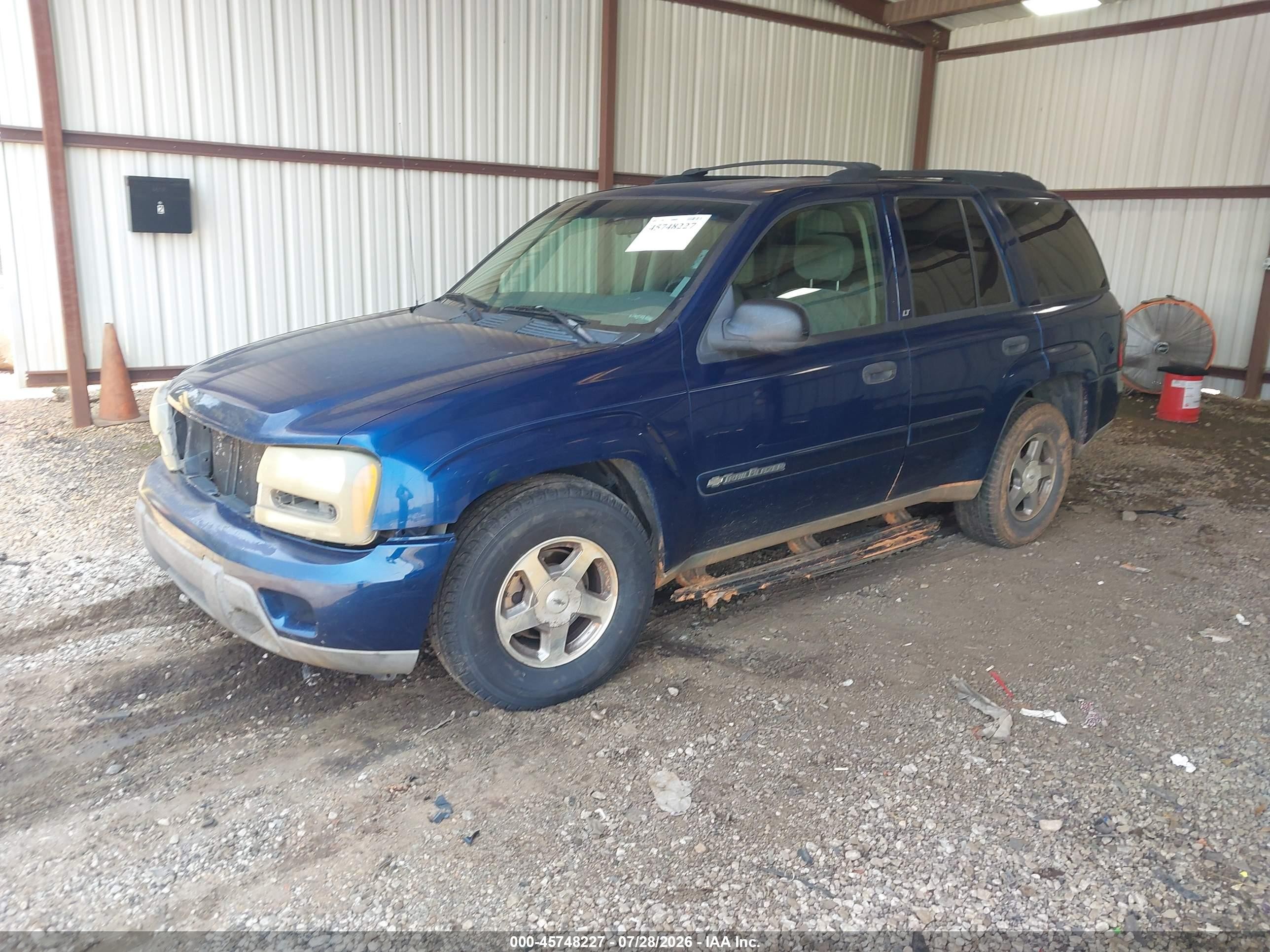2003 Chevrolet Trailblazer Lt Синий vin: 1GNDS13S632395641