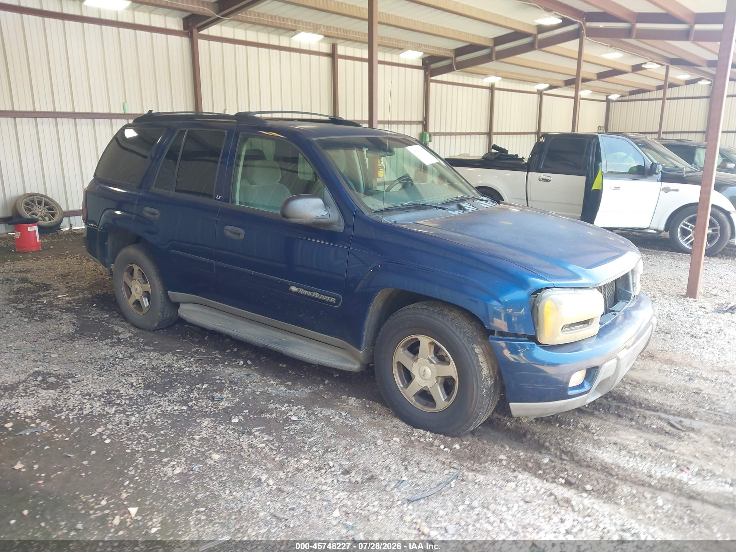 2003 Chevrolet Trailblazer Lt Blue vin: 1GNDS13S632395641