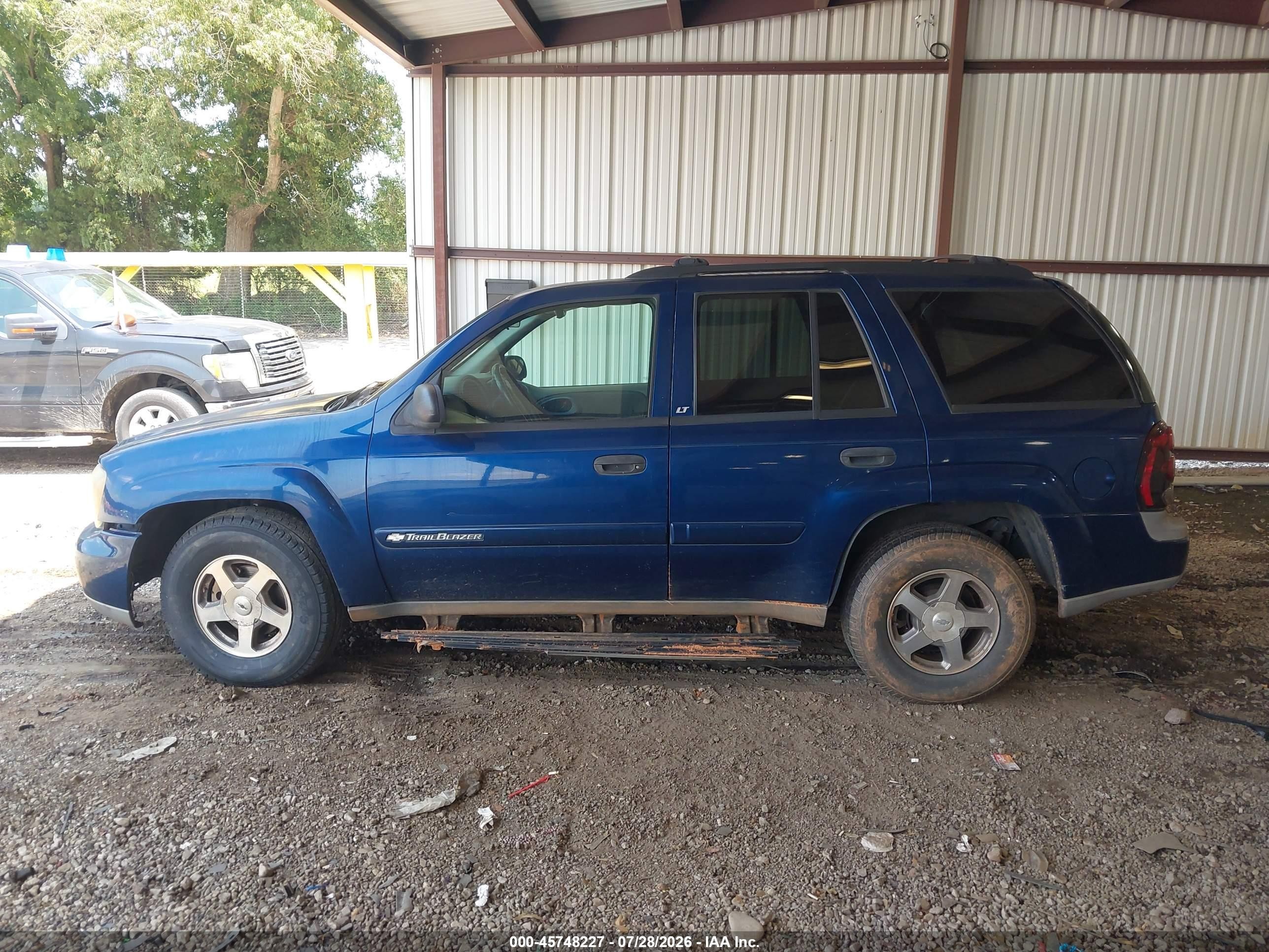 2003 Chevrolet Trailblazer Lt Синий vin: 1GNDS13S632395641