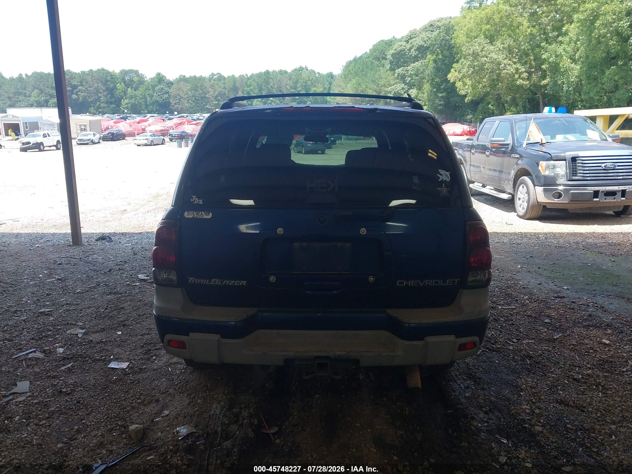 2003 Chevrolet Trailblazer Lt Синий vin: 1GNDS13S632395641