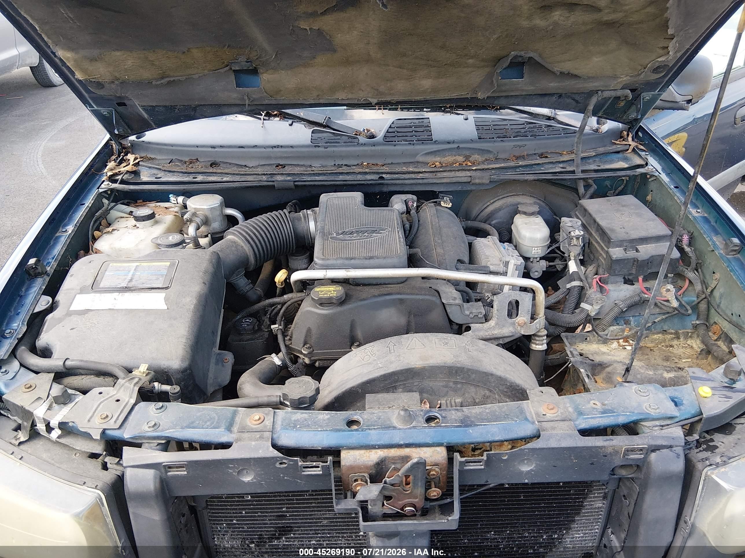 2004 Chevrolet Trailblazer Ls Blue vin: 1GNDS13S642100359