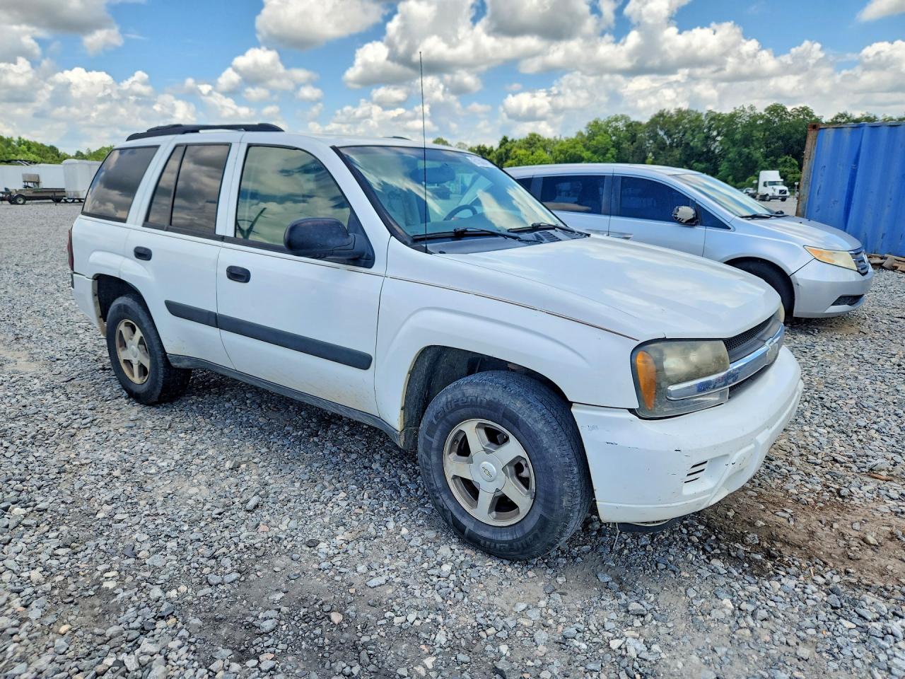 2005 Chevrolet Trailblazer Ls White vin: 1GNDS13S652218543