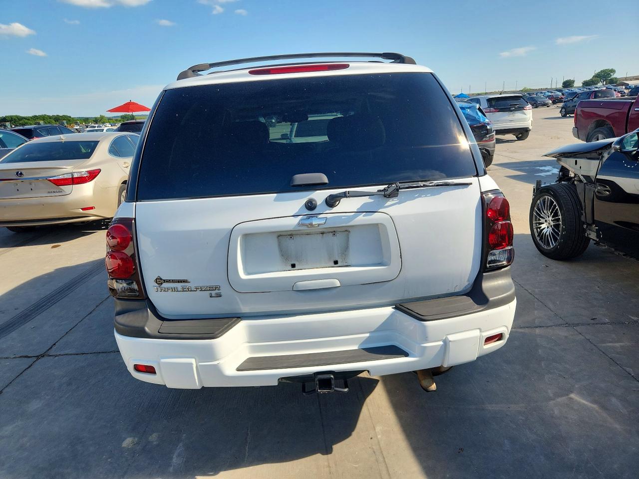 2006 Chevrolet Trailblazer Ls White vin: 1GNDS13S662100445