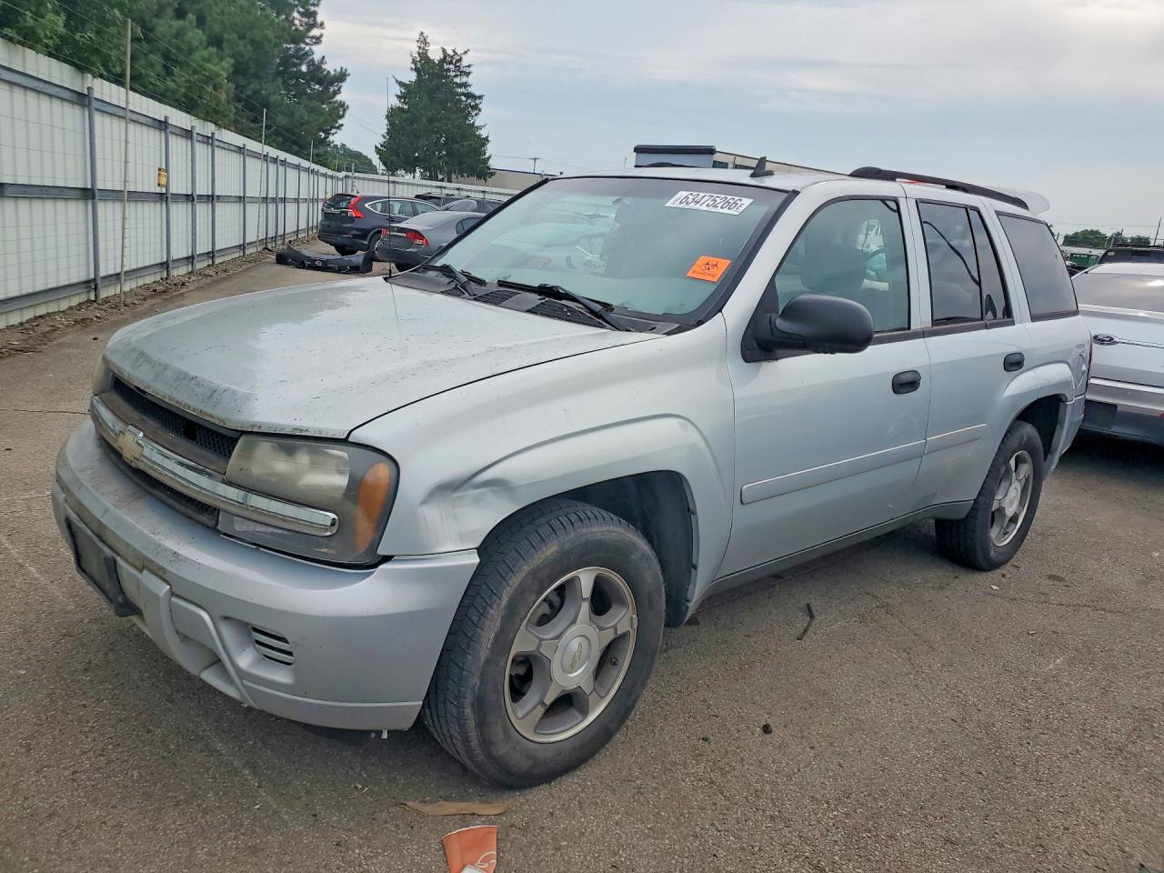 2007 Chevrolet Trailblazer Ls Silver vin: 1GNDS13S672162753