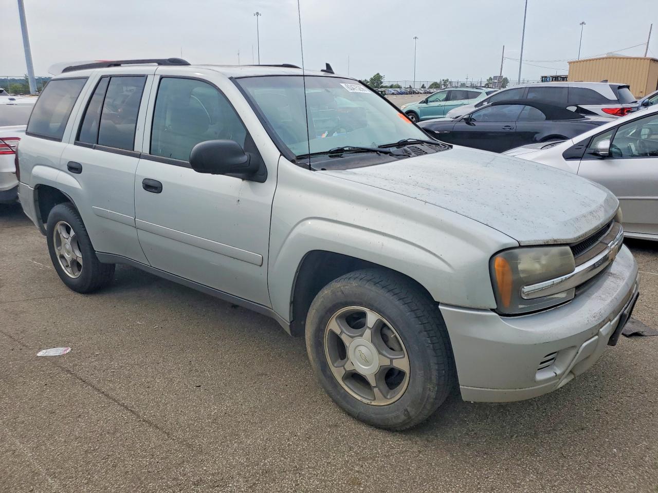 2007 Chevrolet Trailblazer Ls Silver vin: 1GNDS13S672162753