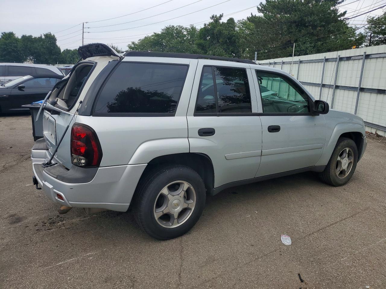 2007 Chevrolet Trailblazer Ls Silver vin: 1GNDS13S672162753