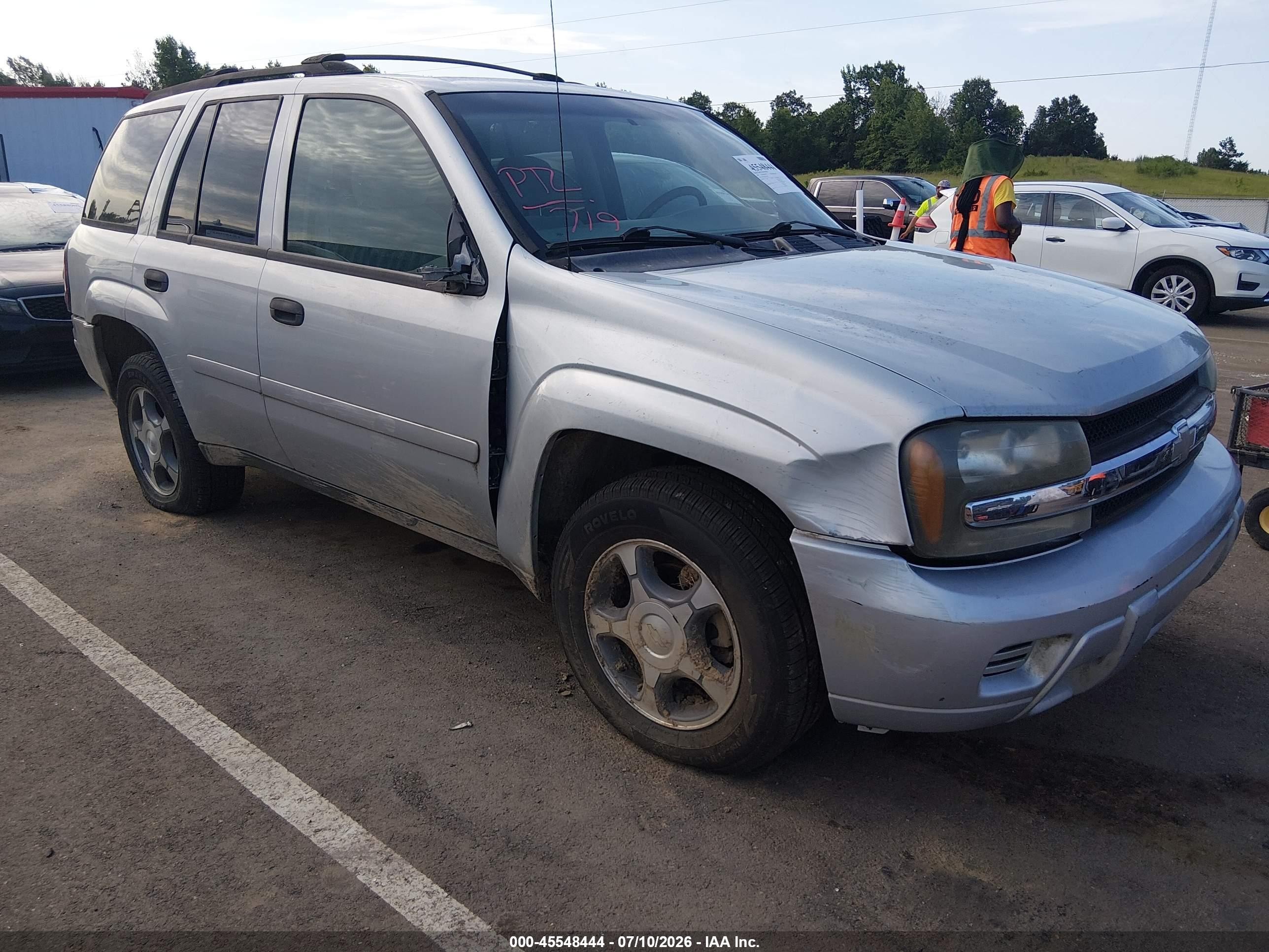 2007 Chevrolet Trailblazer Ls Beige vin: 1GNDS13S672163014