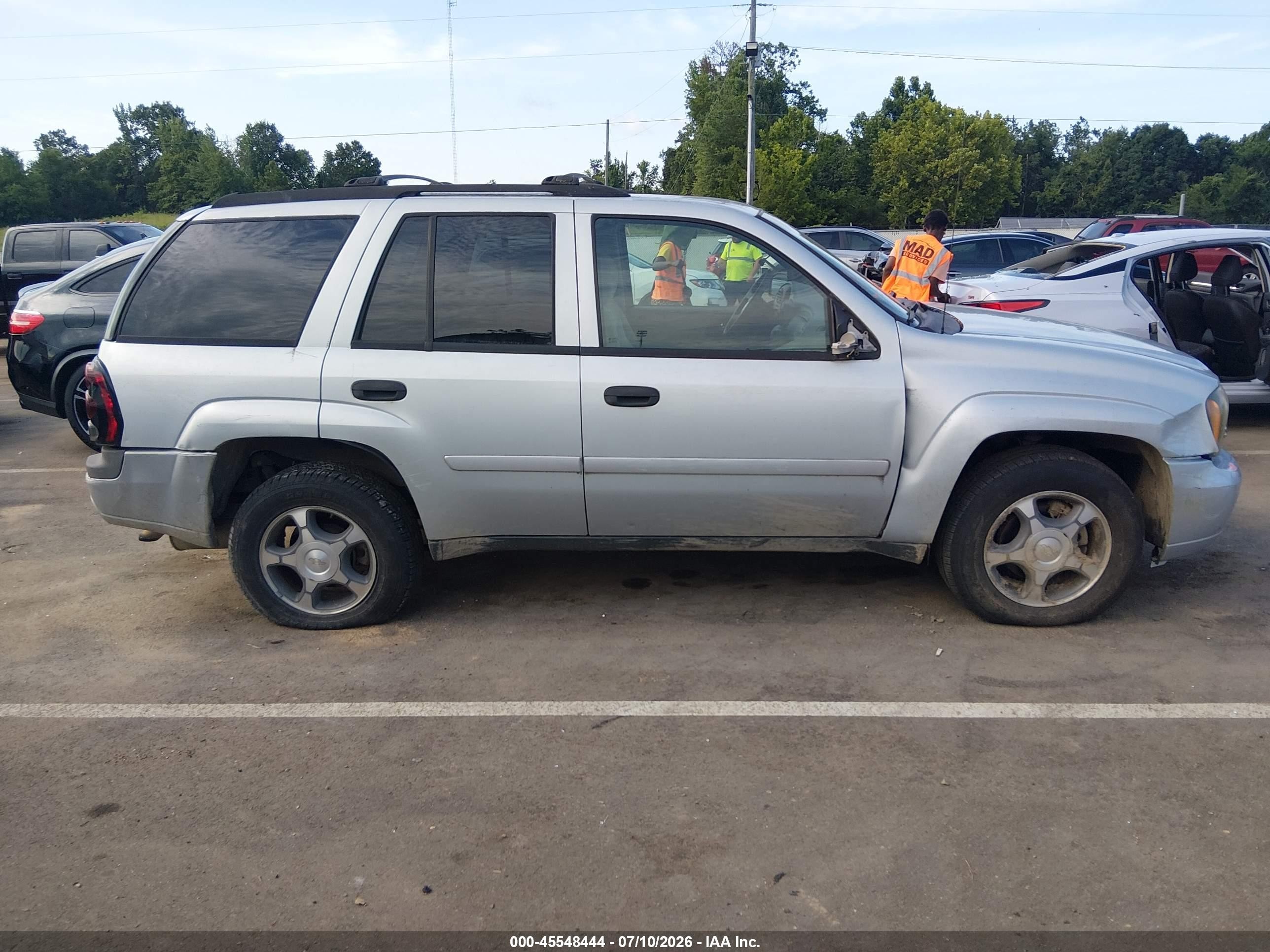 2007 Chevrolet Trailblazer Ls Beige vin: 1GNDS13S672163014