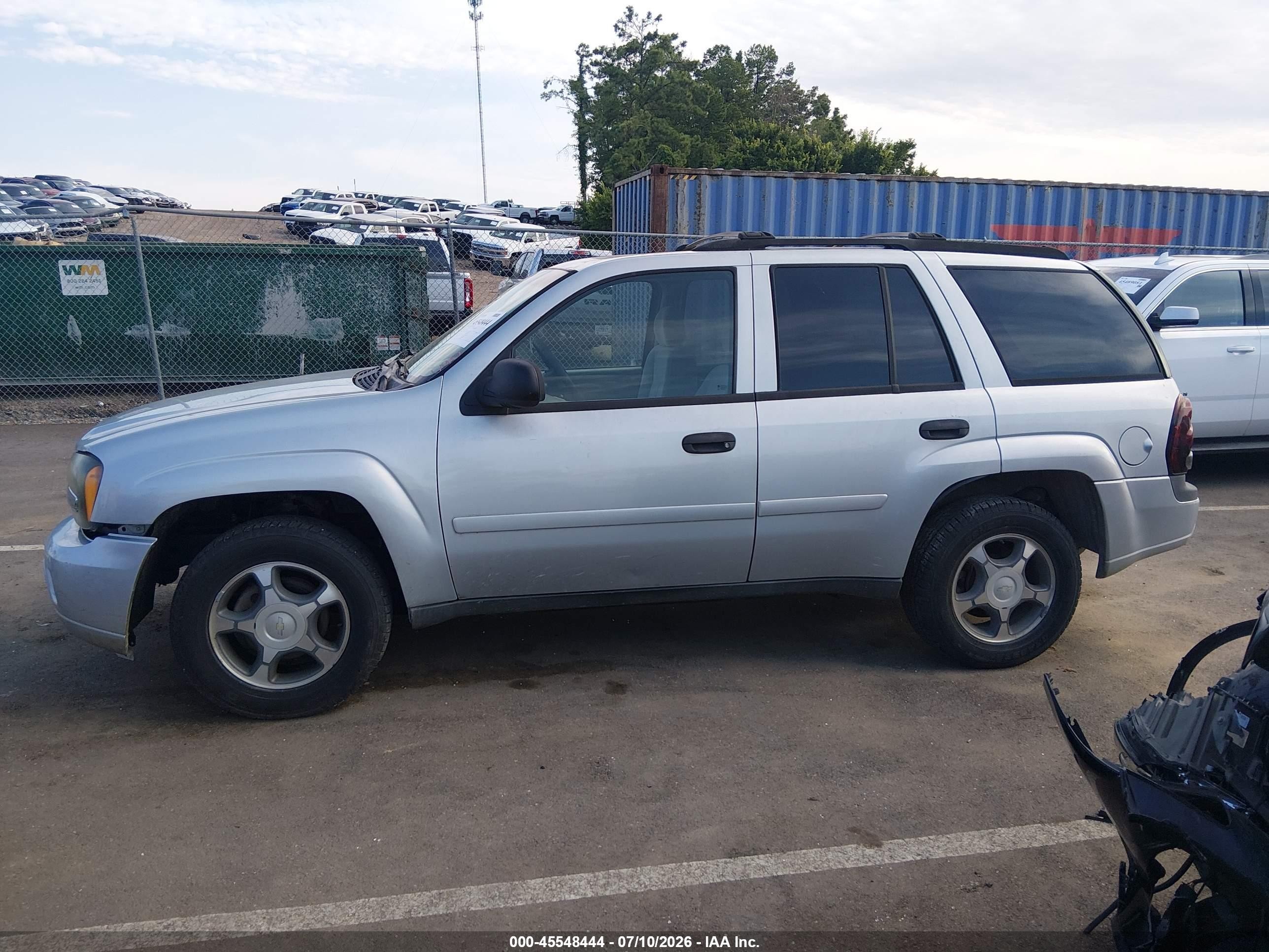 2007 Chevrolet Trailblazer Ls Beige vin: 1GNDS13S672163014