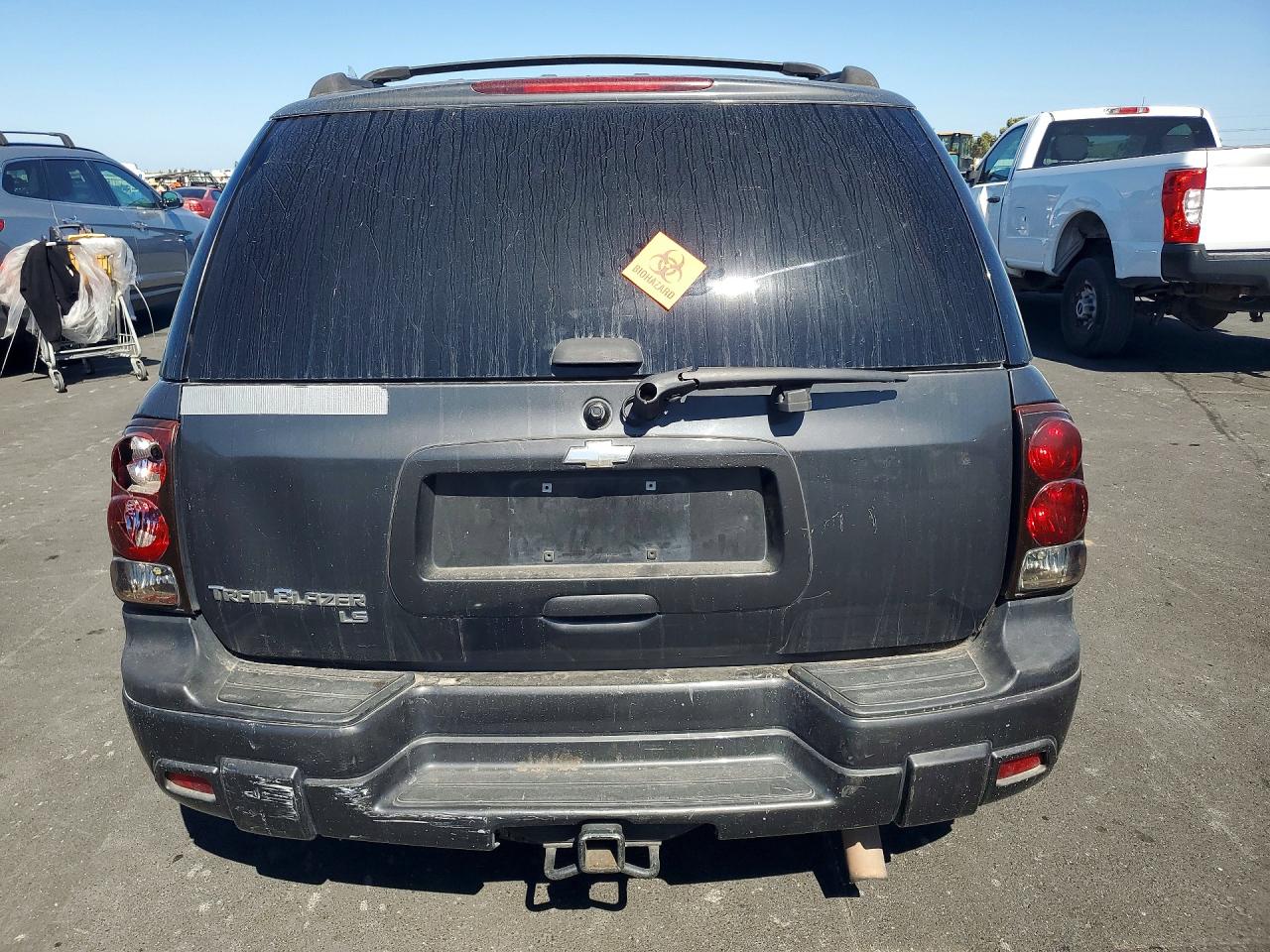2007 Chevrolet Trailblazer Ls Black vin: 1GNDS13S672195459