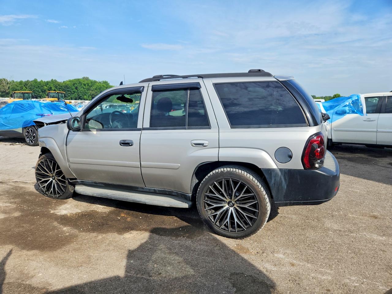 2007 Chevrolet Trailblazer Ls Silver vin: 1GNDS13S672244899