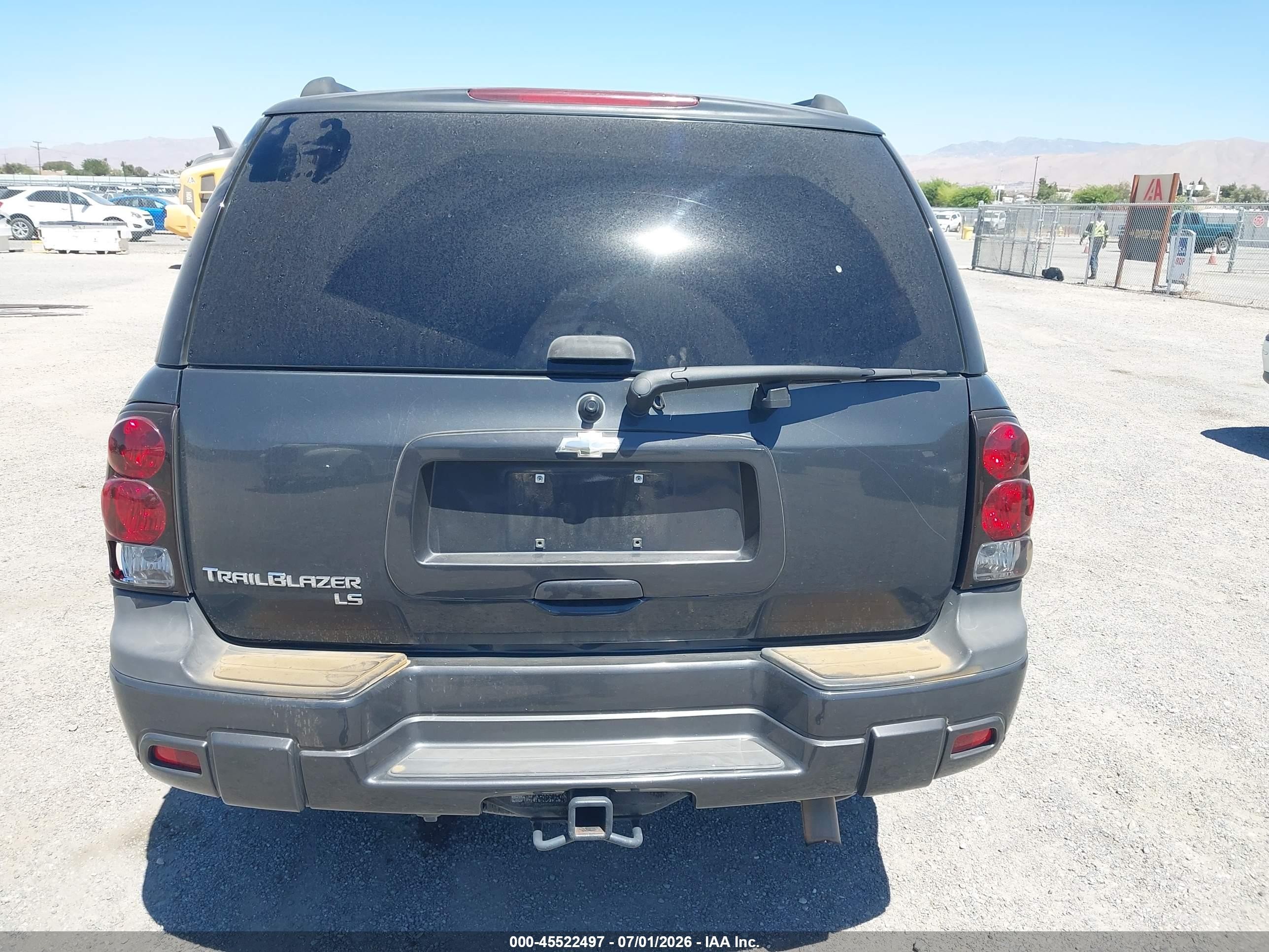 2007 Chevrolet Trailblazer Ls Black vin: 1GNDS13S672292869