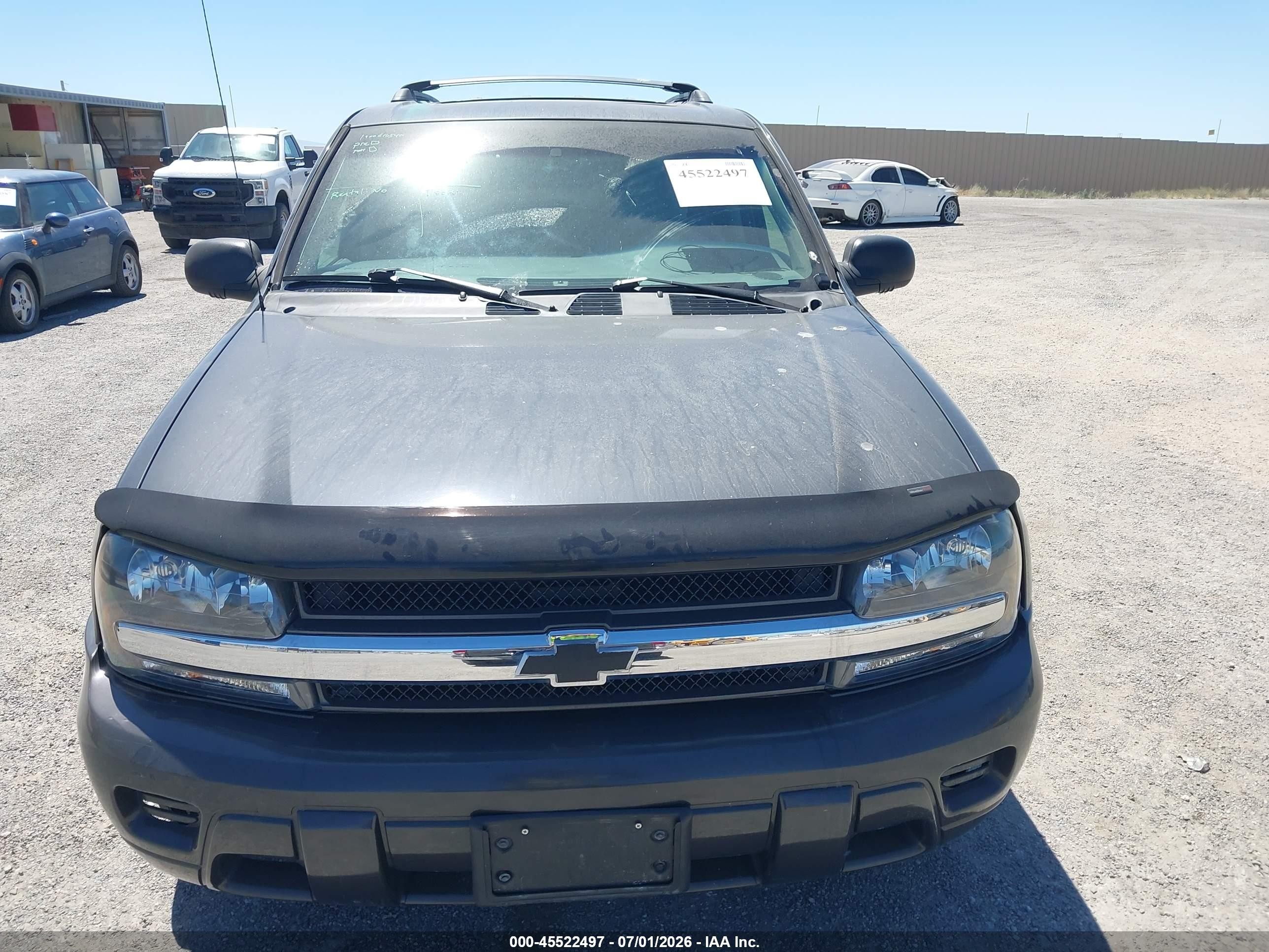 2007 Chevrolet Trailblazer Ls Black vin: 1GNDS13S672292869