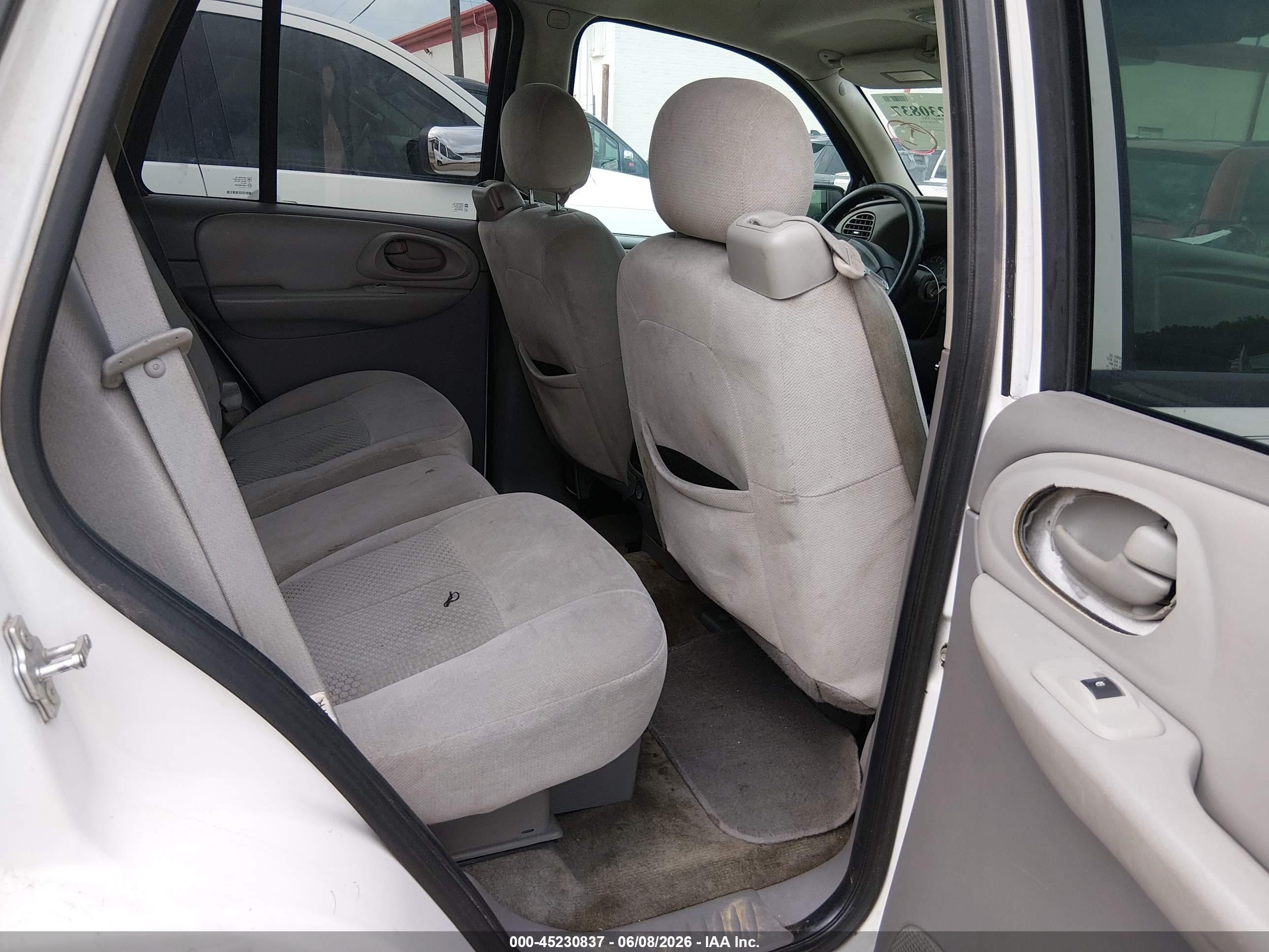 2008 Chevrolet Trailblazer Fleet White vin: 1GNDS13S682151947