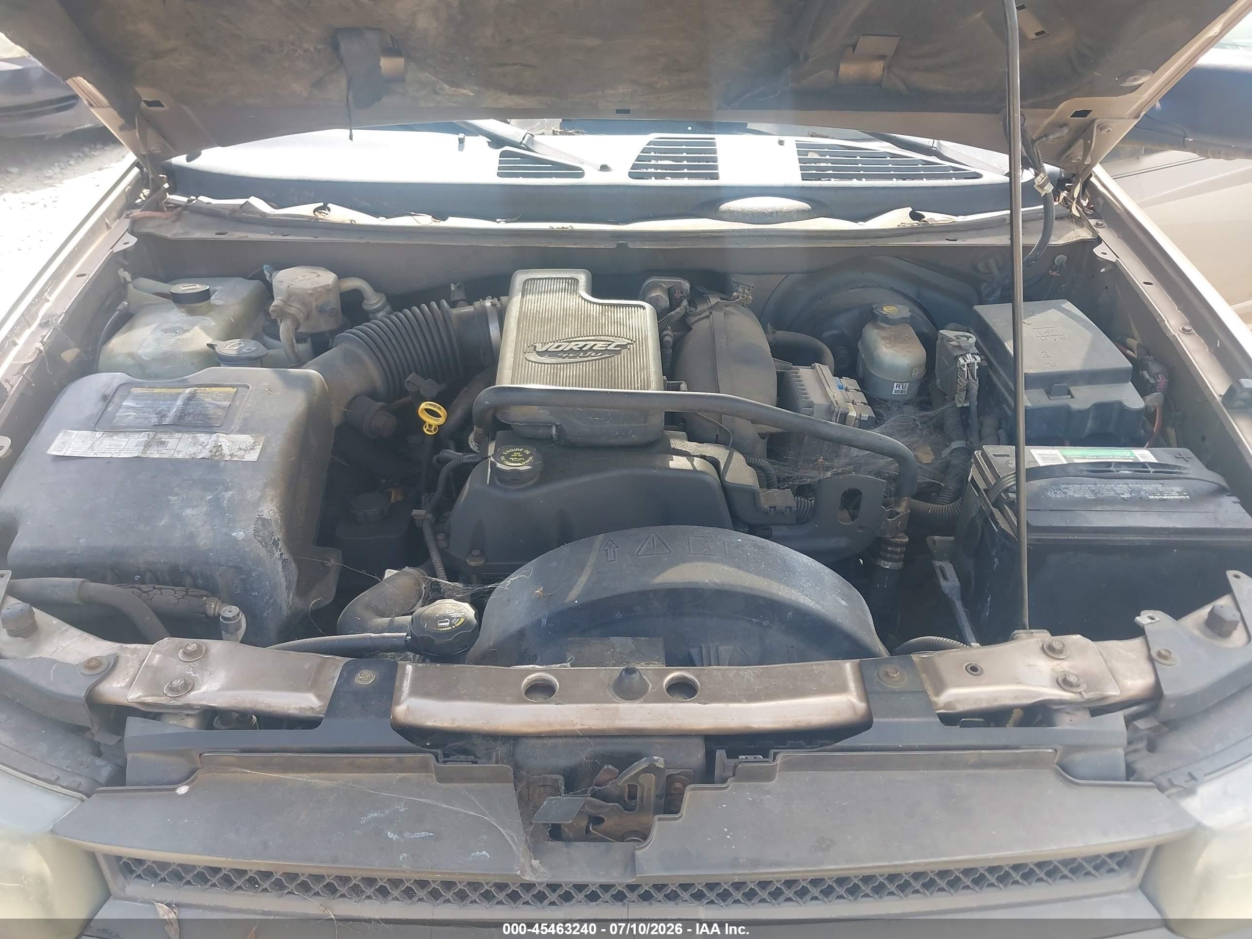 2002 Chevrolet Trailblazer Ls Brown vin: 1GNDS13S722408640