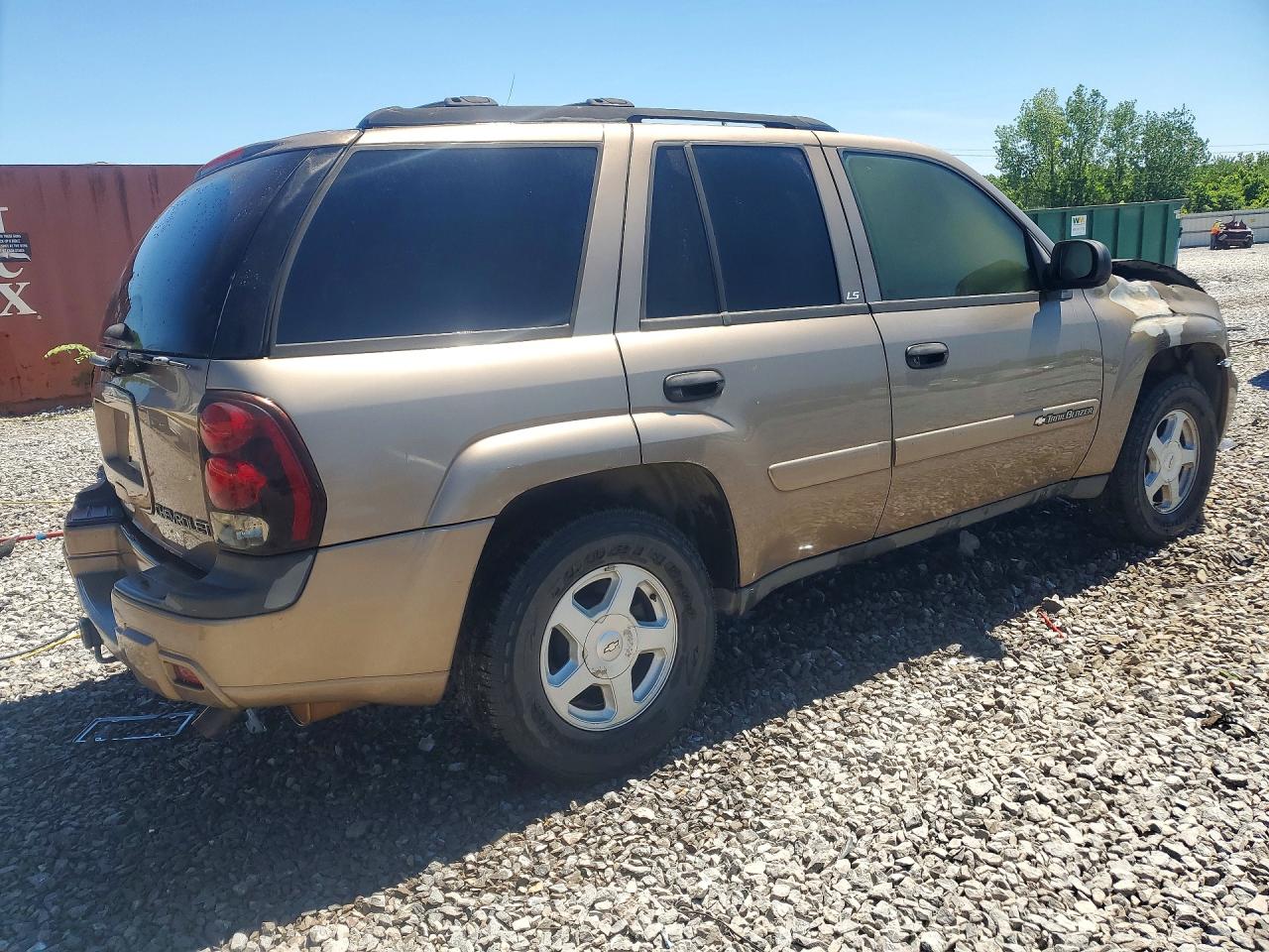 2002 Chevrolet Trailblazer Brown vin: 1GNDS13S722454727