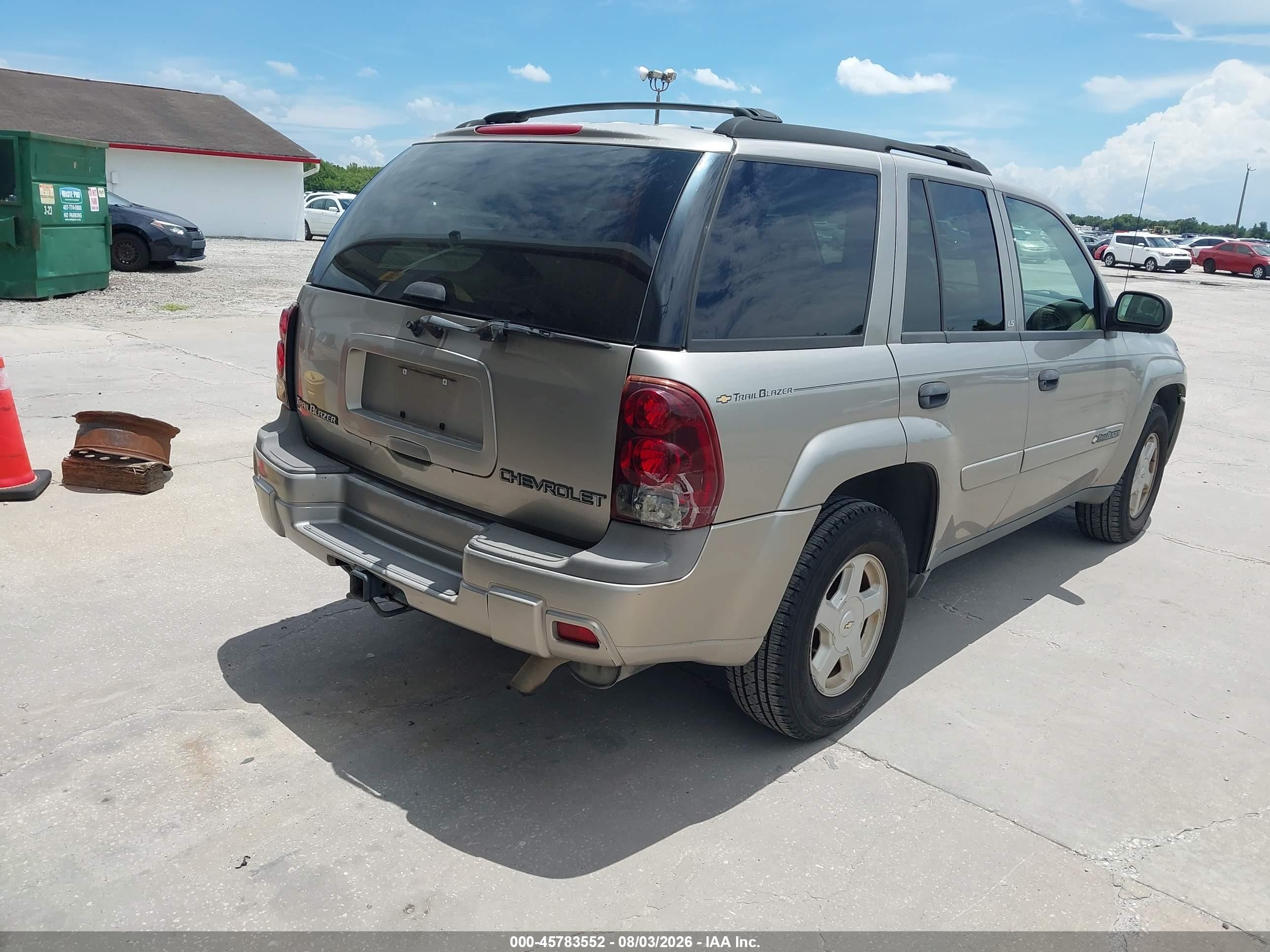 2002 Chevrolet Trailblazer Ls Silver vin: 1GNDS13S722487954