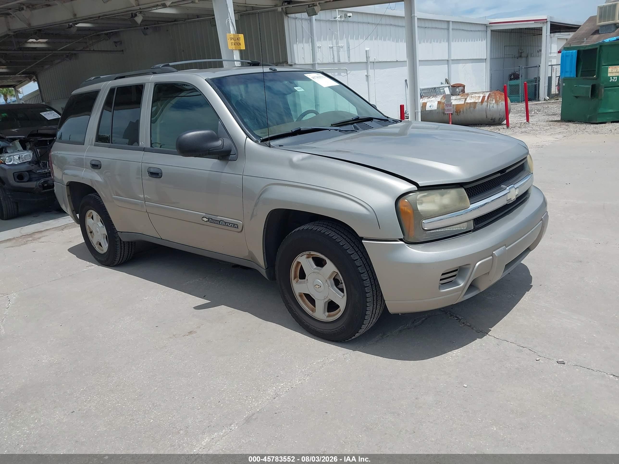 2002 Chevrolet Trailblazer Ls Silver vin: 1GNDS13S722487954