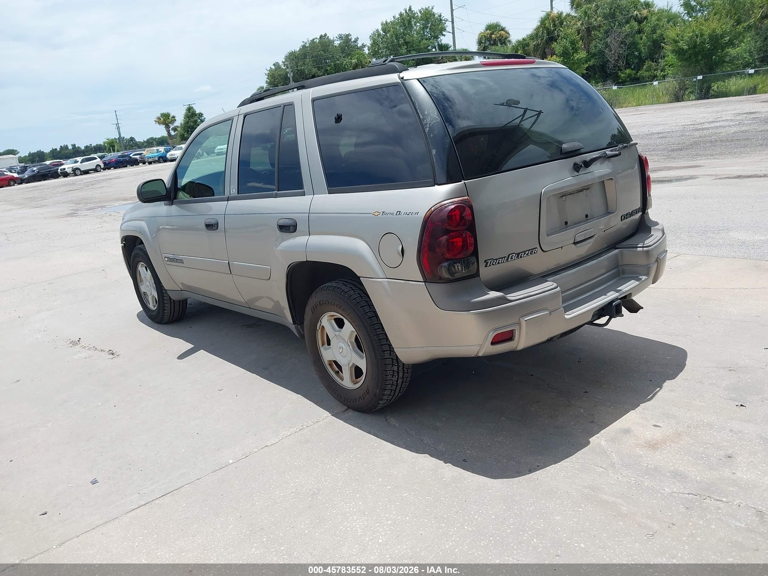 2002 Chevrolet Trailblazer Ls Silver vin: 1GNDS13S722487954