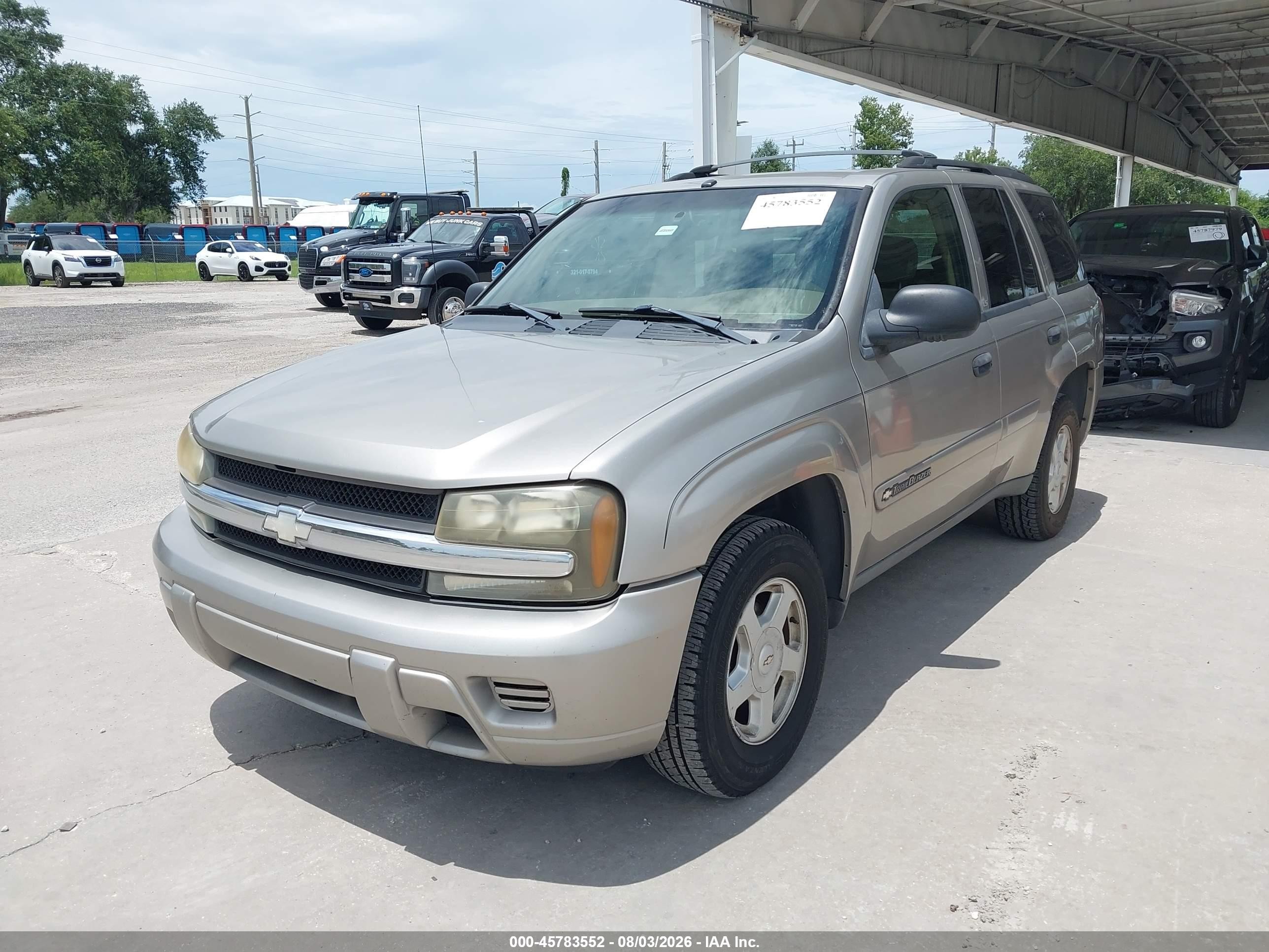 2002 Chevrolet Trailblazer Ls Silver vin: 1GNDS13S722487954
