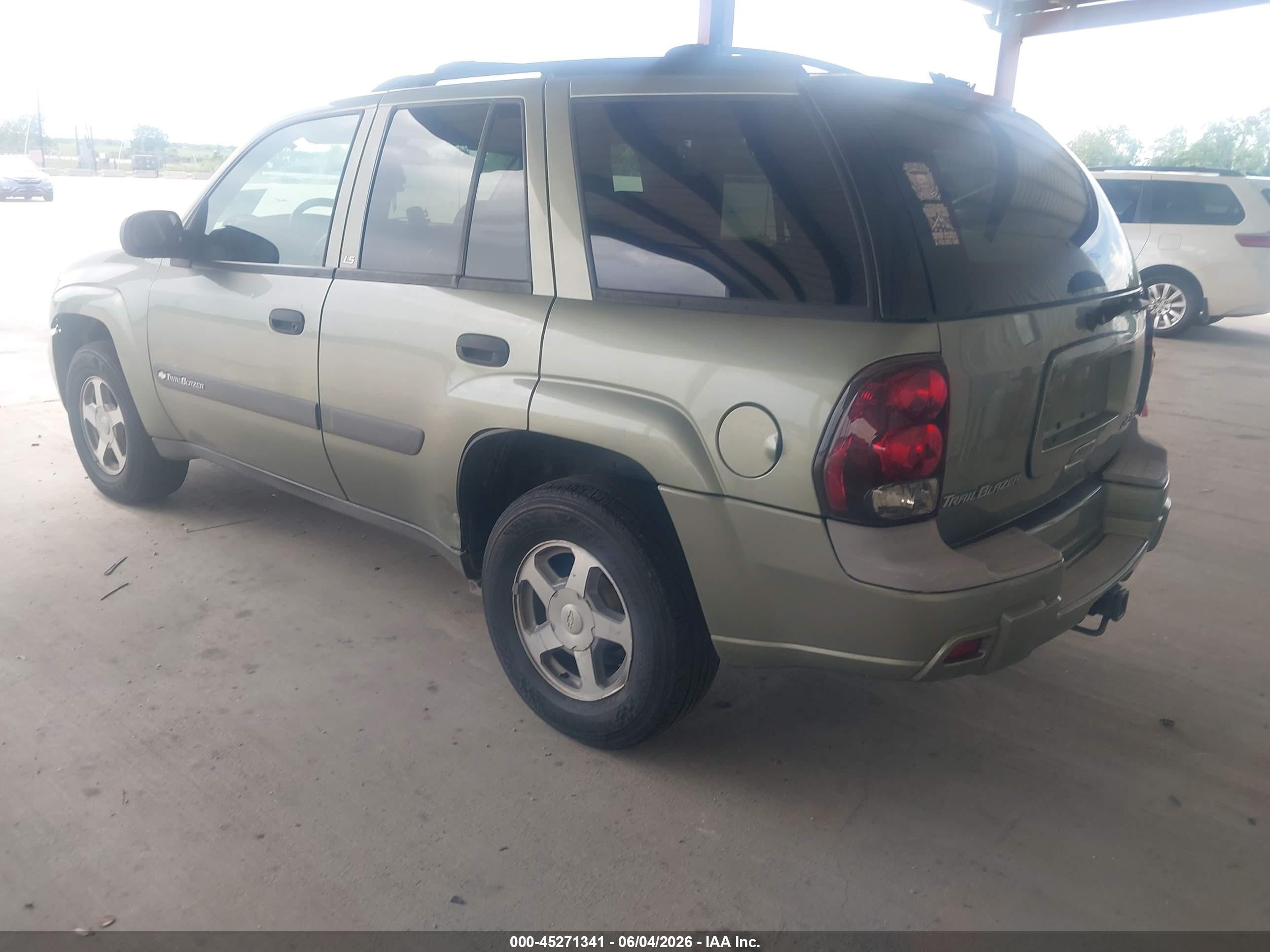 2004 Chevrolet Trailblazer Ls Green vin: 1GNDS13S742405644
