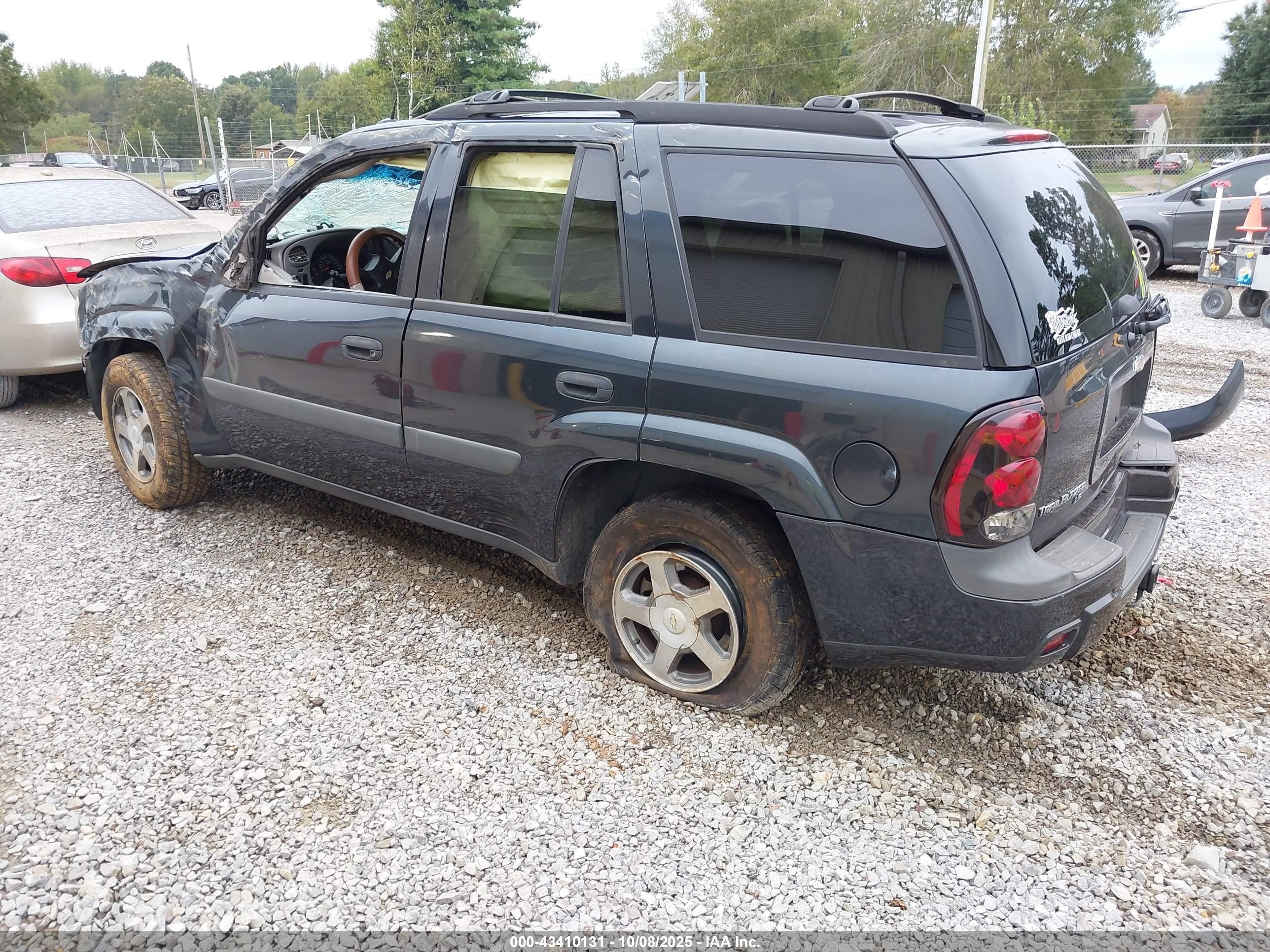 2005 Chevrolet Trailblazer Ls Синий vin: 1GNDS13S752292148