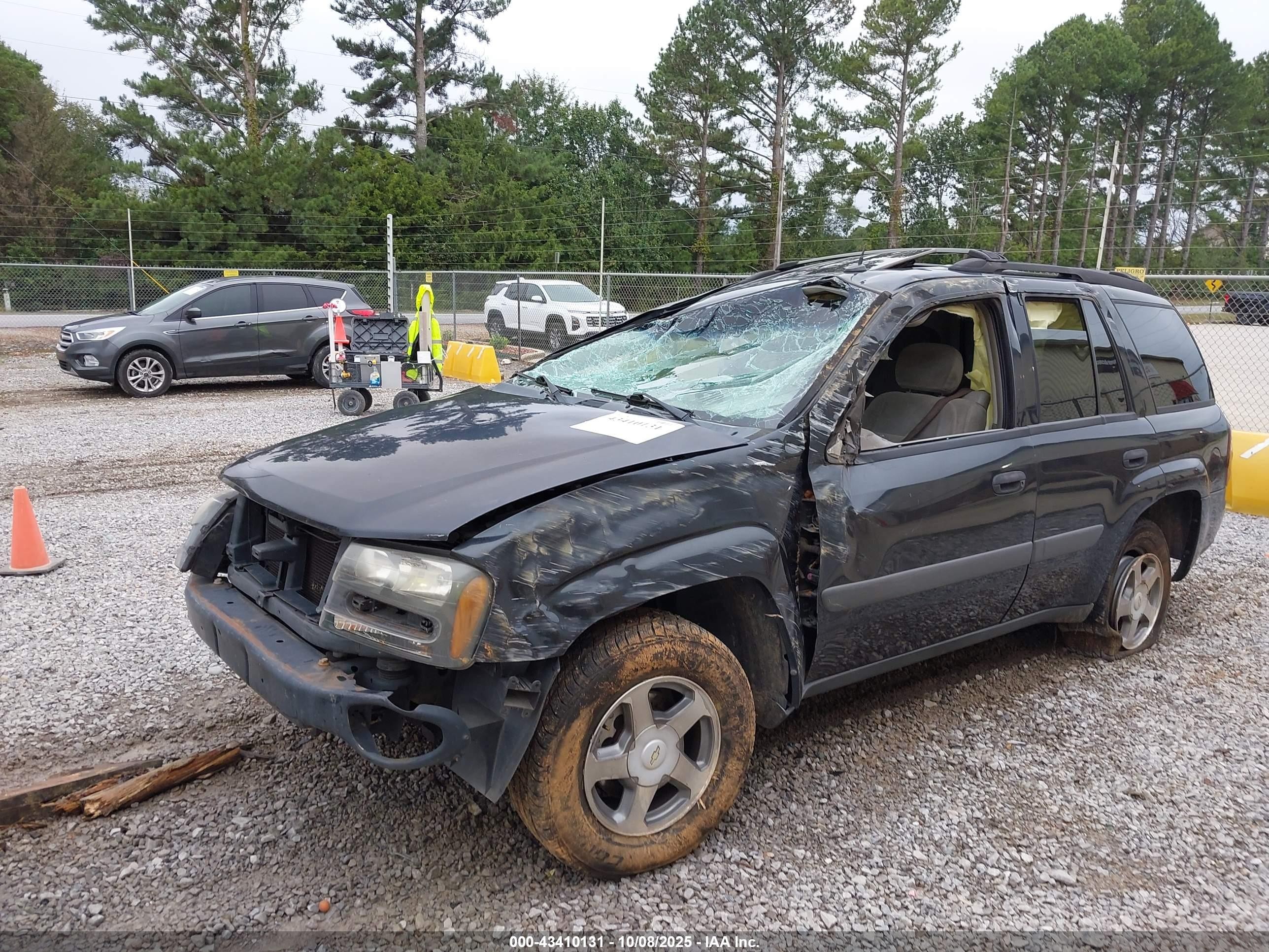 2005 Chevrolet Trailblazer Ls Синий vin: 1GNDS13S752292148