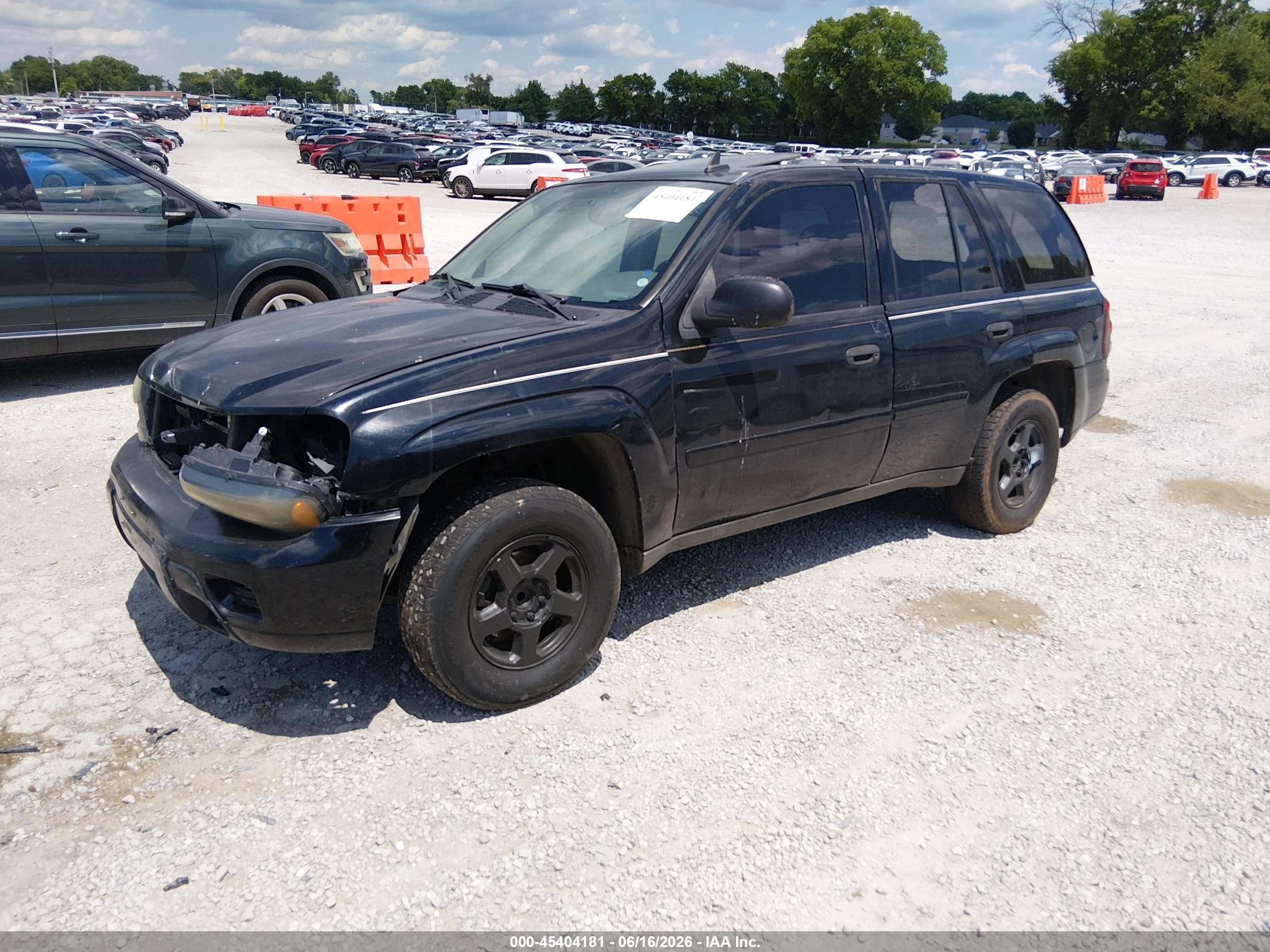2006 Chevrolet Trailblazer Ls Черный vin: 1GNDS13S762265405
