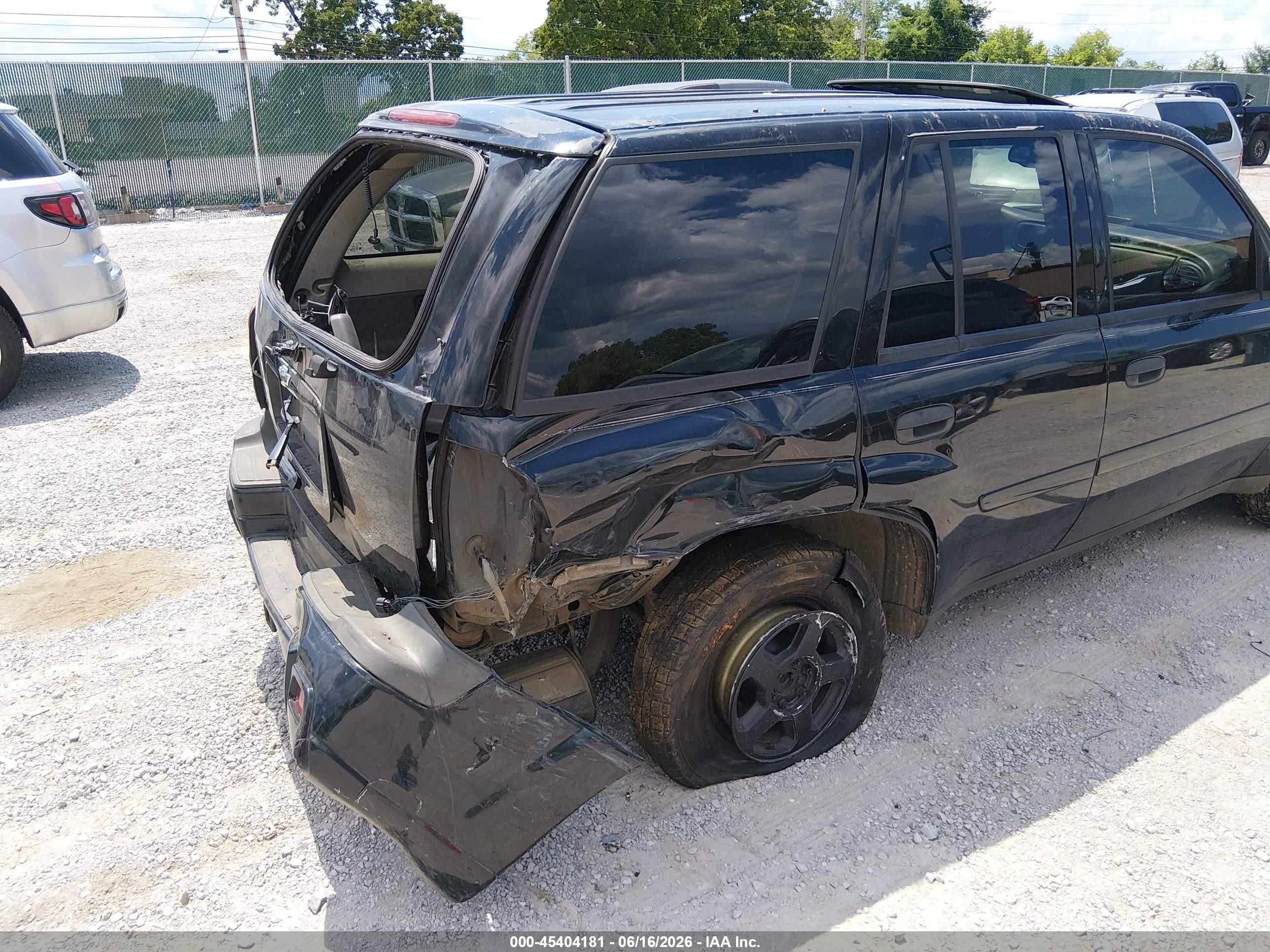 2006 Chevrolet Trailblazer Ls Черный vin: 1GNDS13S762265405