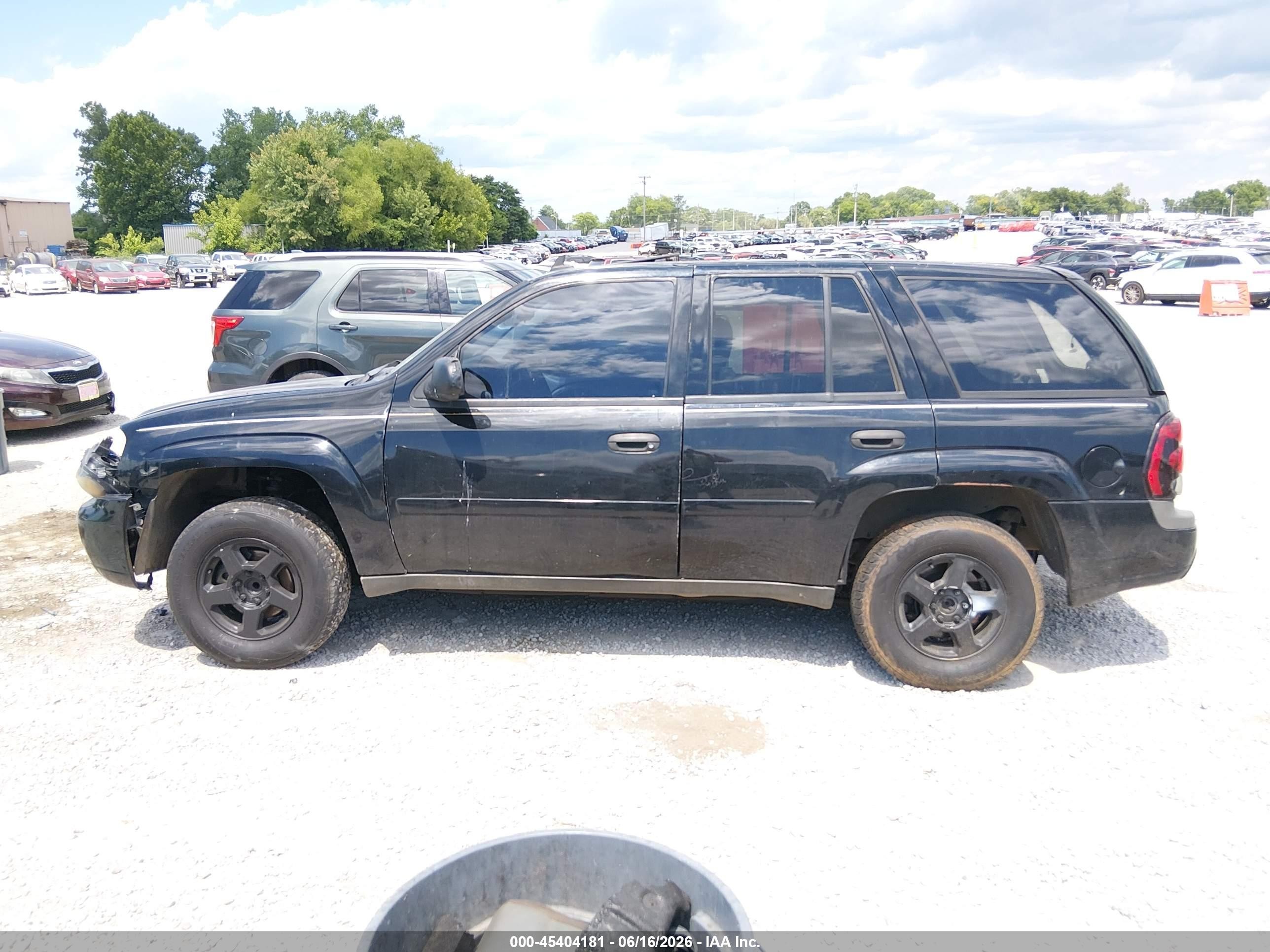 2006 Chevrolet Trailblazer Ls Черный vin: 1GNDS13S762265405