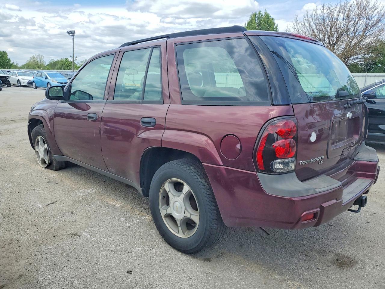2006 Chevrolet Trailblazer Ls Burgundy vin: 1GNDS13S762315736