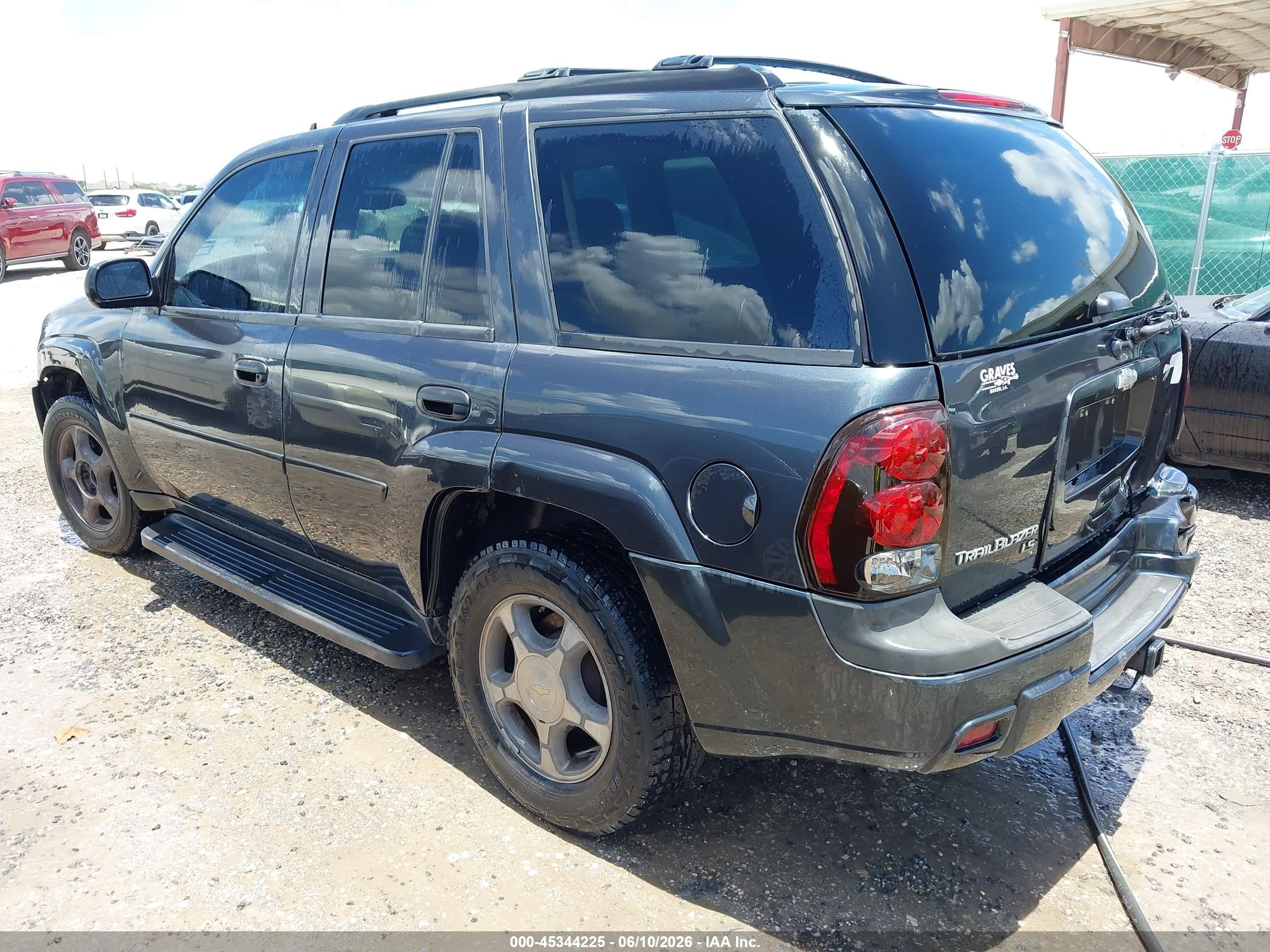 2006 Chevrolet Trailblazer Ls Gray vin: 1GNDS13S762333458