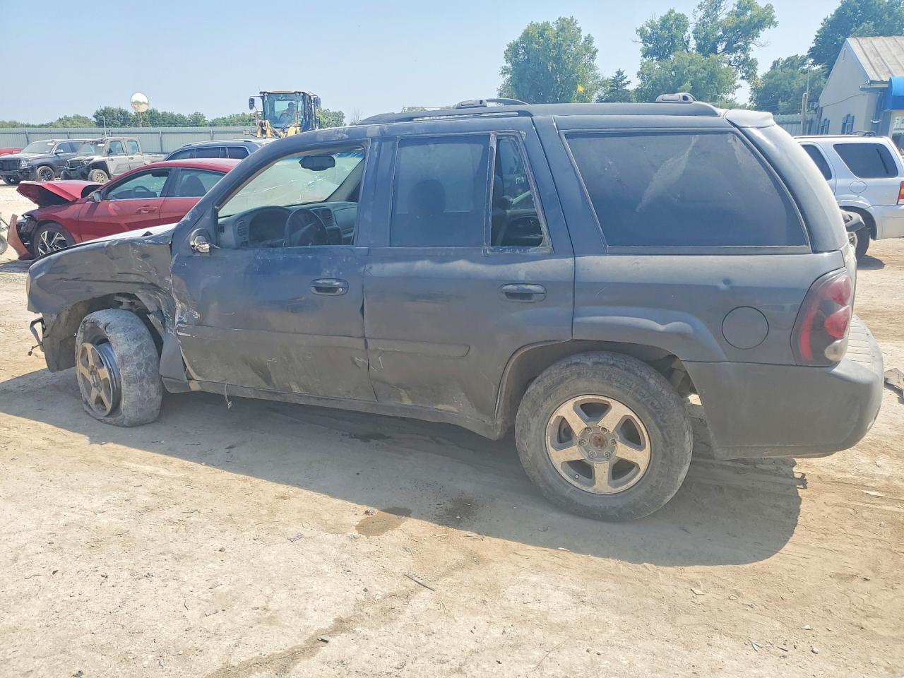 2007 Chevrolet Trailblazer Ls Blue vin: 1GNDS13S772168285